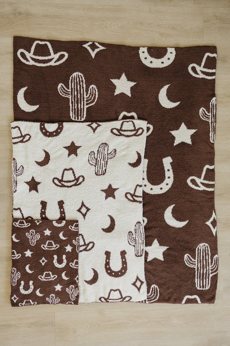 Western Plush Blanket - LITTLE RAD THINGS