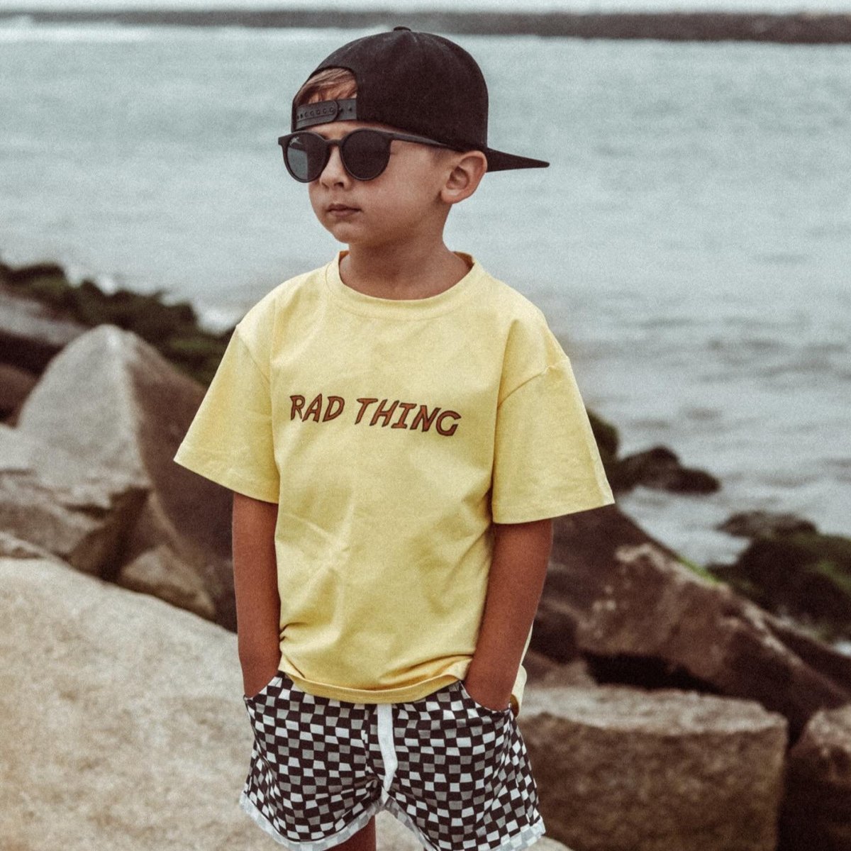 WHERE THE RAD THINGS ARE™ TEE - GOLDEN YELLOW - LITTLE RAD THINGS
