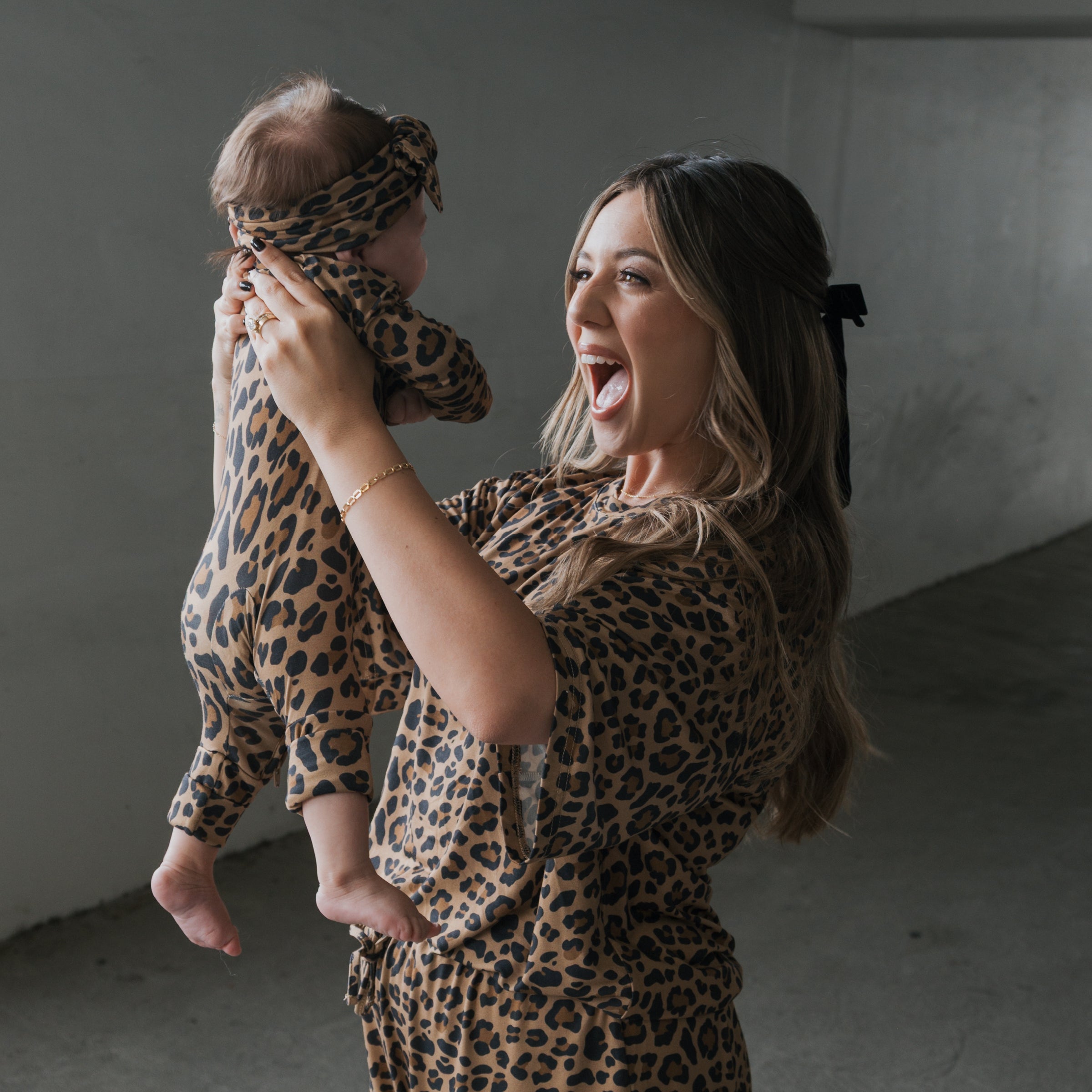 Bamboo Zip Pajamas | Leopard