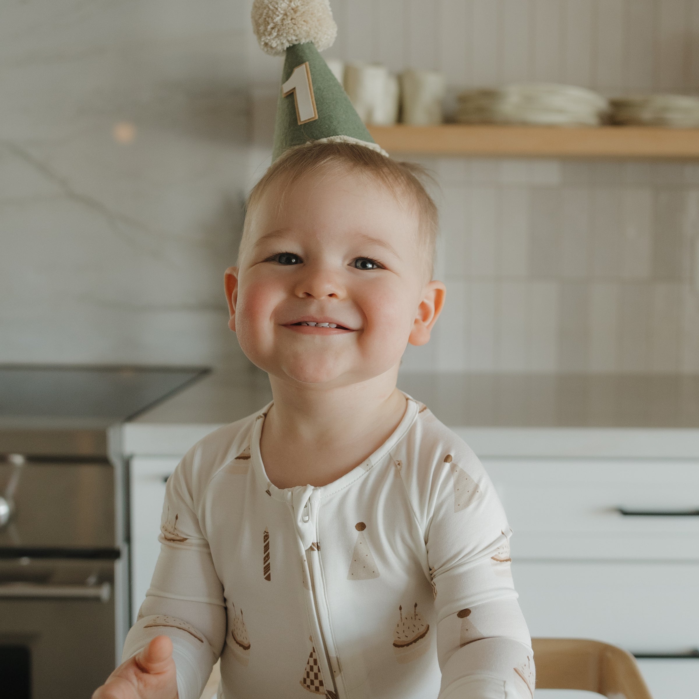 Bamboo Zip Pajamas | Birthday Boy