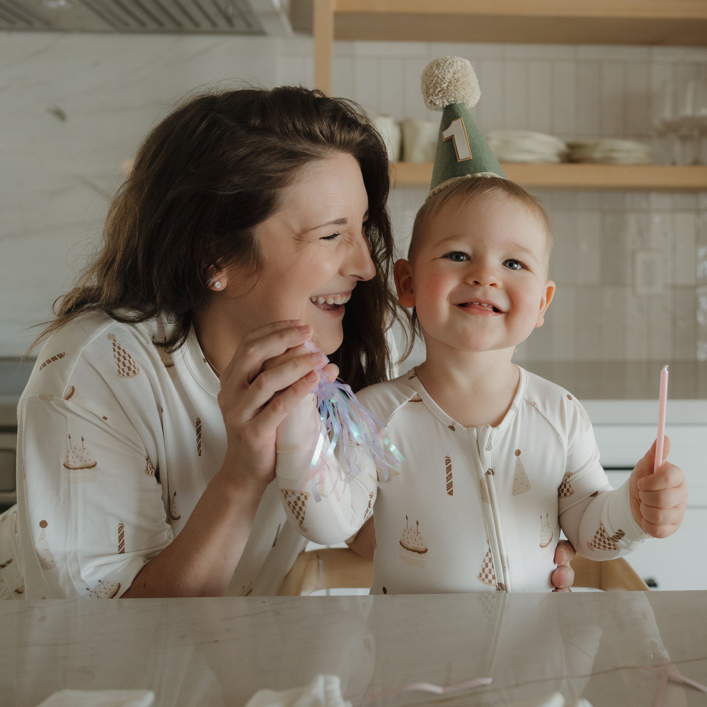 Bamboo Zip Pajamas | Birthday Boy