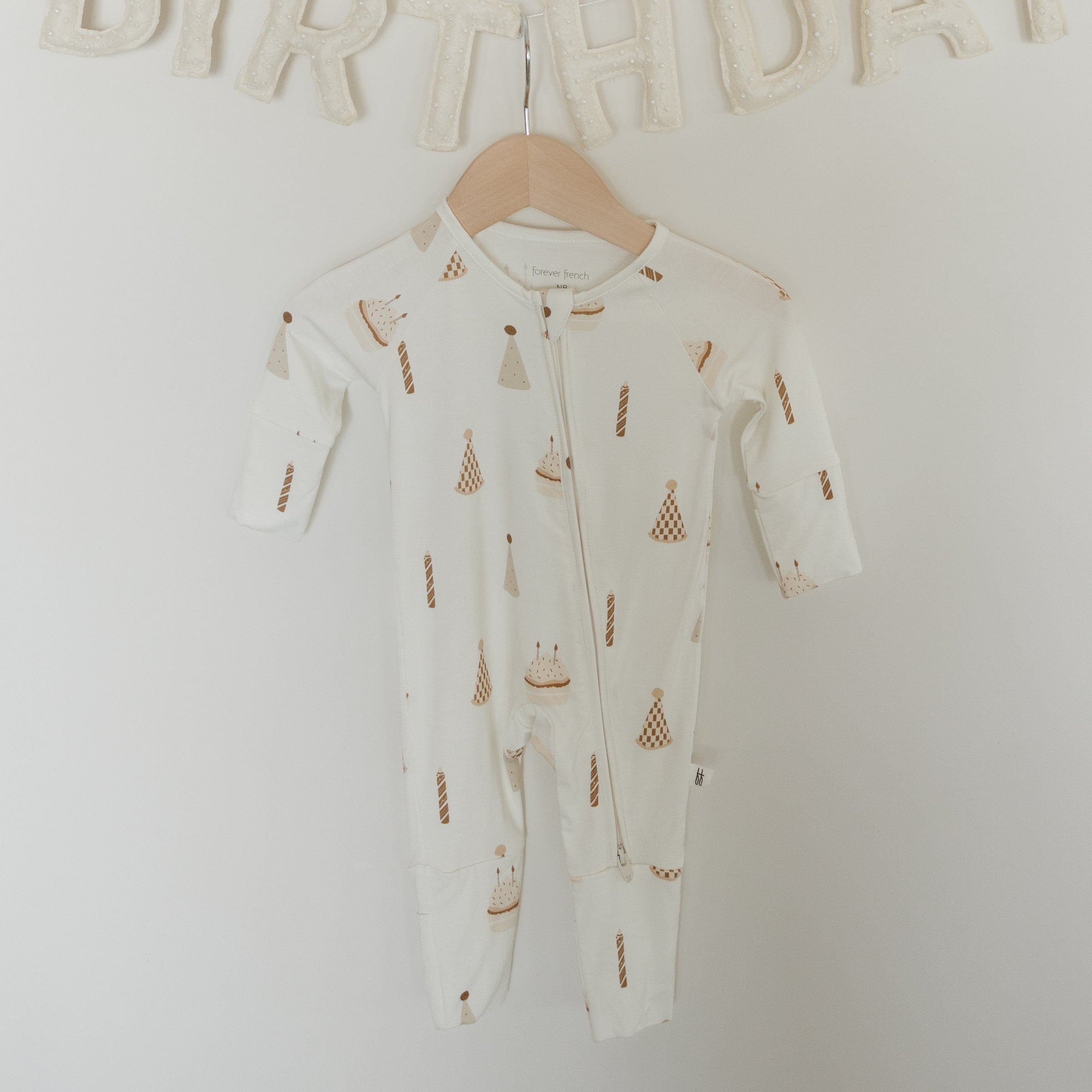 Bamboo Zip Pajamas | Birthday Boy