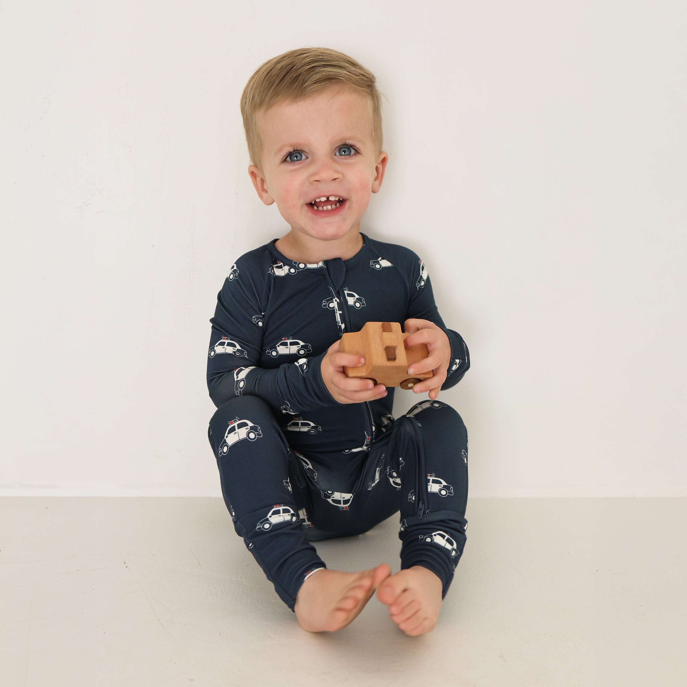 Bamboo Zip Pajamas | Police Cruiser