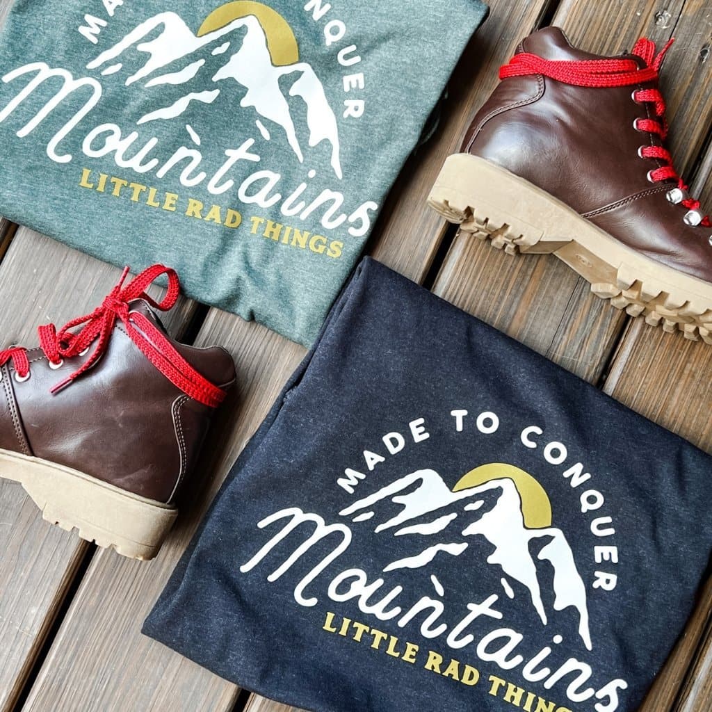 Adult Made To Conquer Mountains Tee - LITTLE RAD THINGS