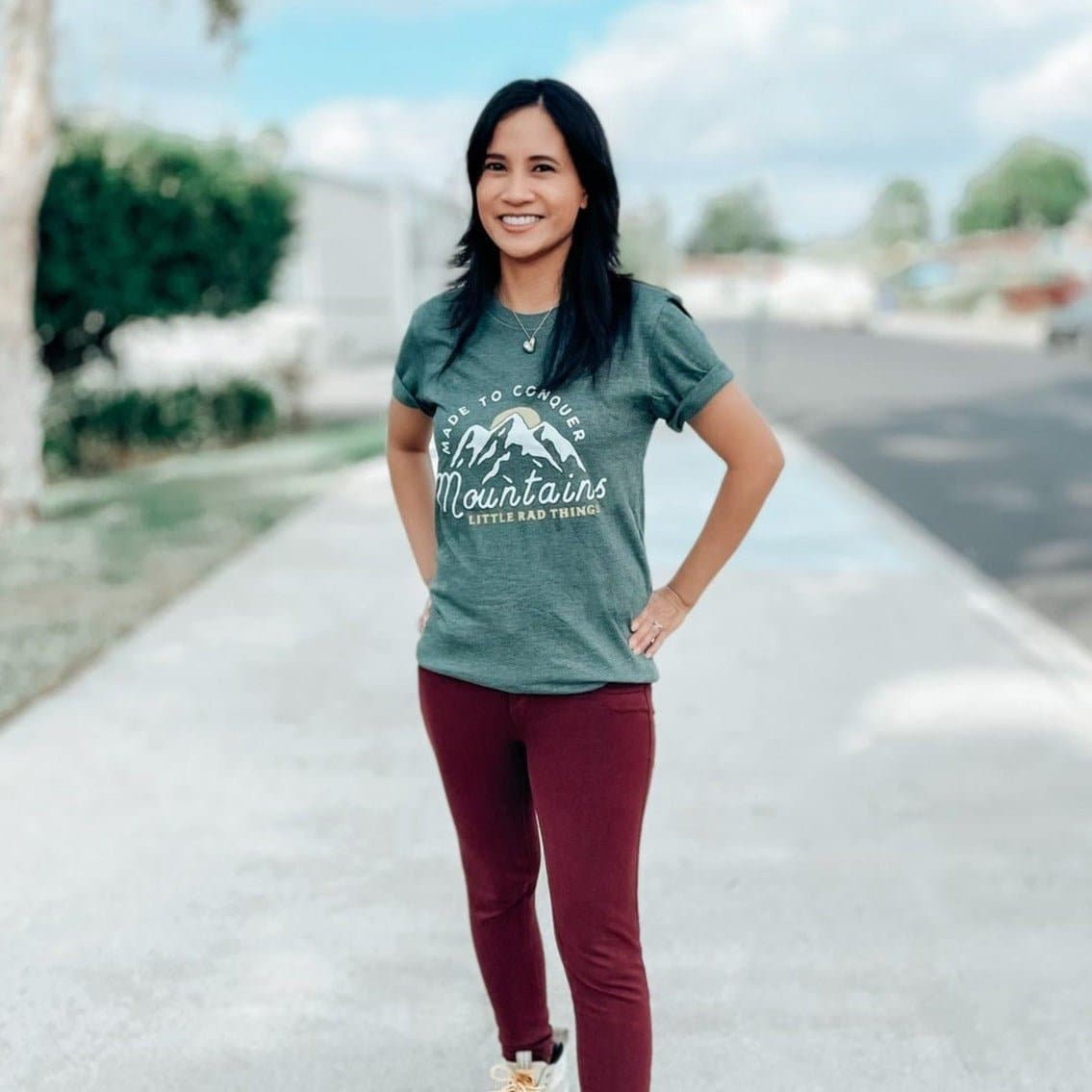 Adult Made To Conquer Mountains Tee - LITTLE RAD THINGS