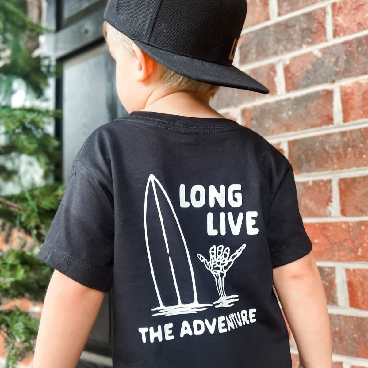 LONG LIVE THE ADVENTURE TEE - BLACK - LITTLE RAD THINGS