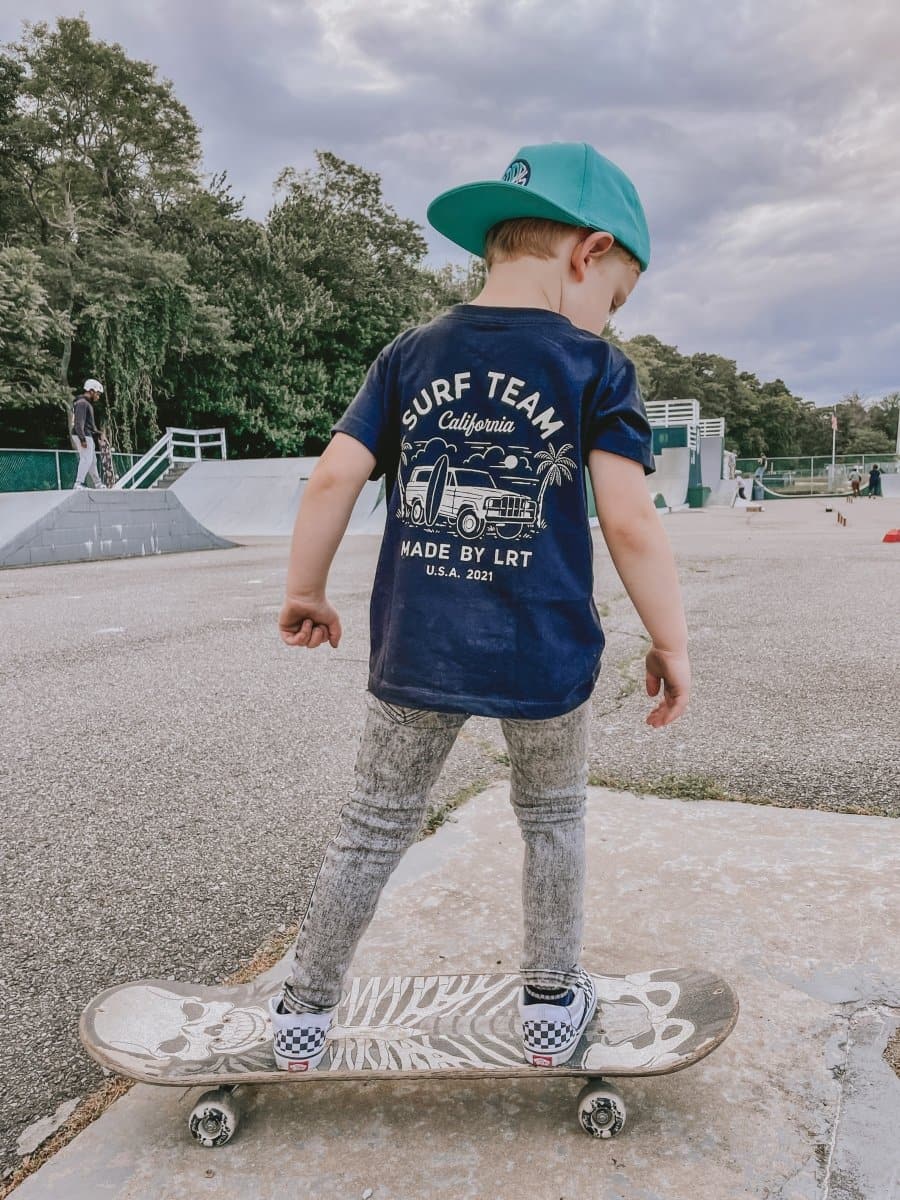 The Surf Team Tee LITTLE RAD THINGS, Free Shipping On Orders over $75. Sustainably Made. Proudly Family Owned and Operated.