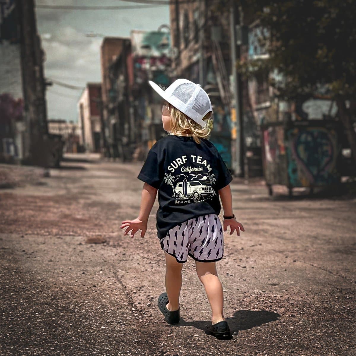 The Surf Team Tee LITTLE RAD THINGS, Free Shipping On Orders over $75. Sustainably Made. Proudly Family Owned and Operated.