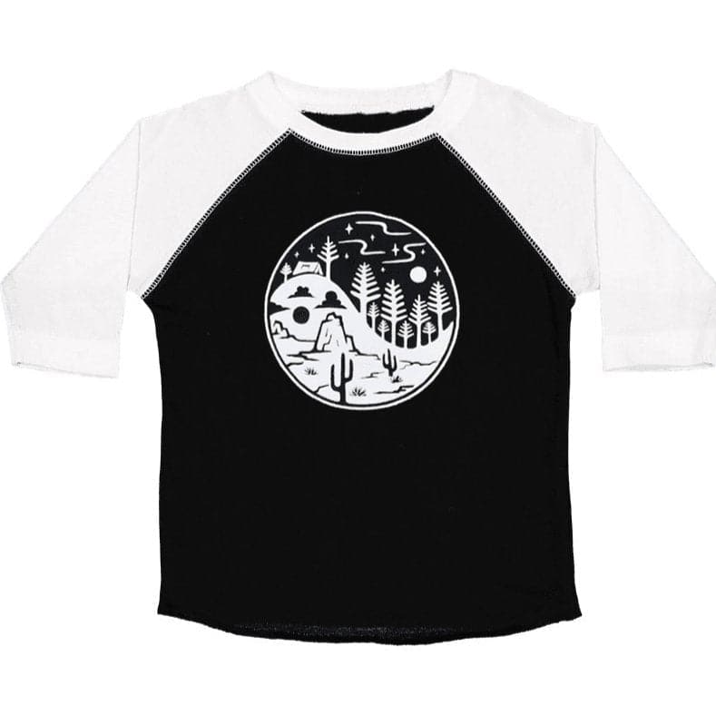 Yin Yang Baseball Tee - LITTLE RAD THINGS