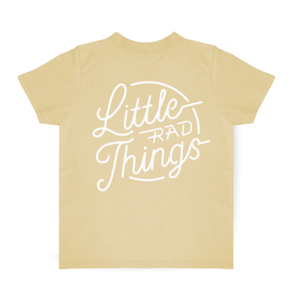 [LIMITED EDITION] RAD CIRCLE LOGO TEE - BUTTER