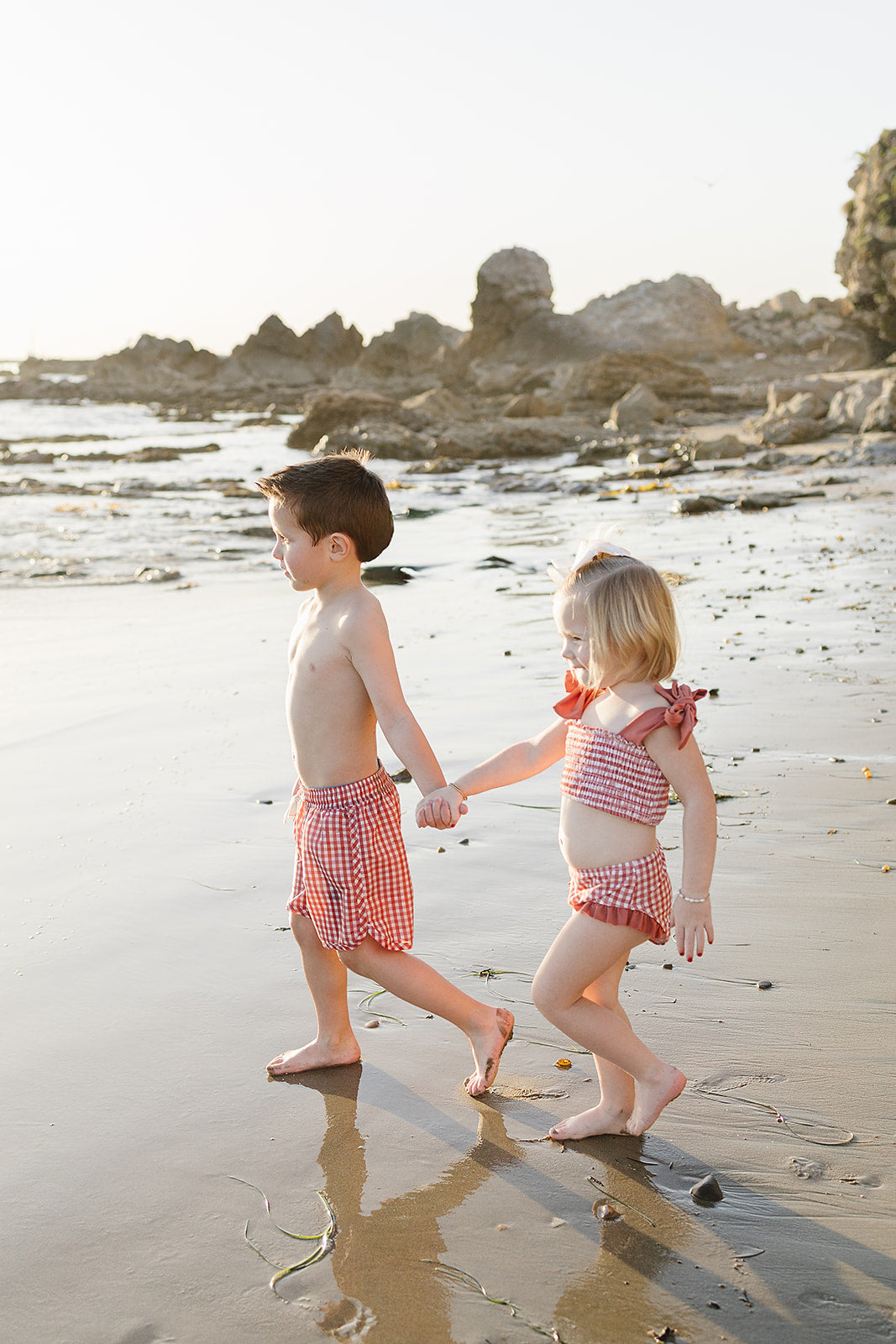 Gingham Swim Shorts