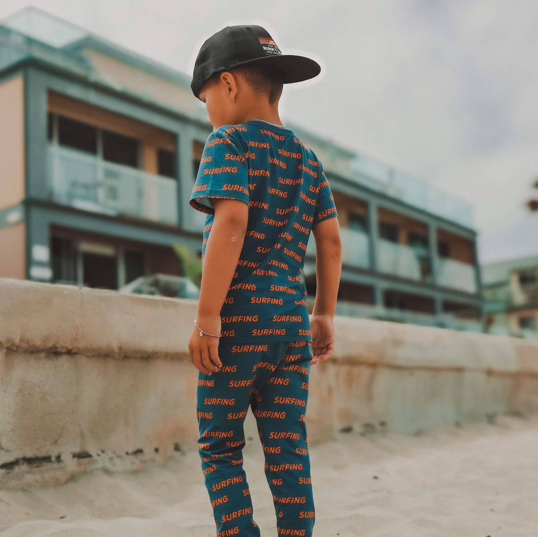 OKEO-TEX Surfing Bamboo Pajamas Little Rad Things Vintage Inspired Kids Clothing