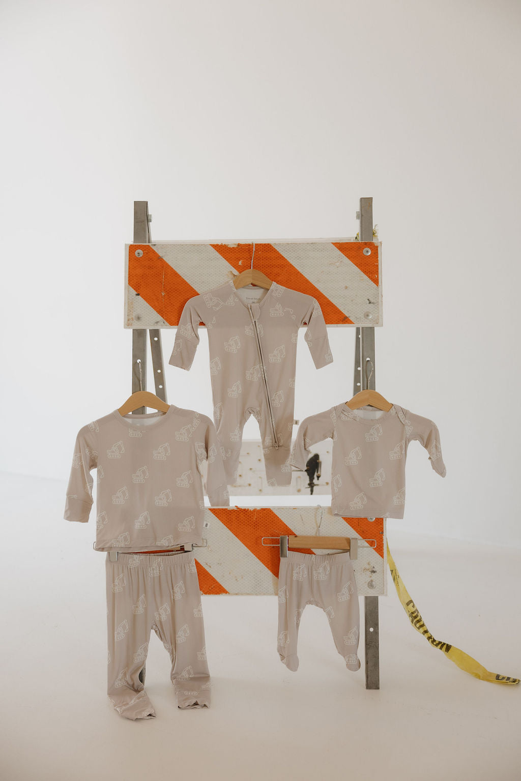 Bamboo Zip Pajamas | Excavator