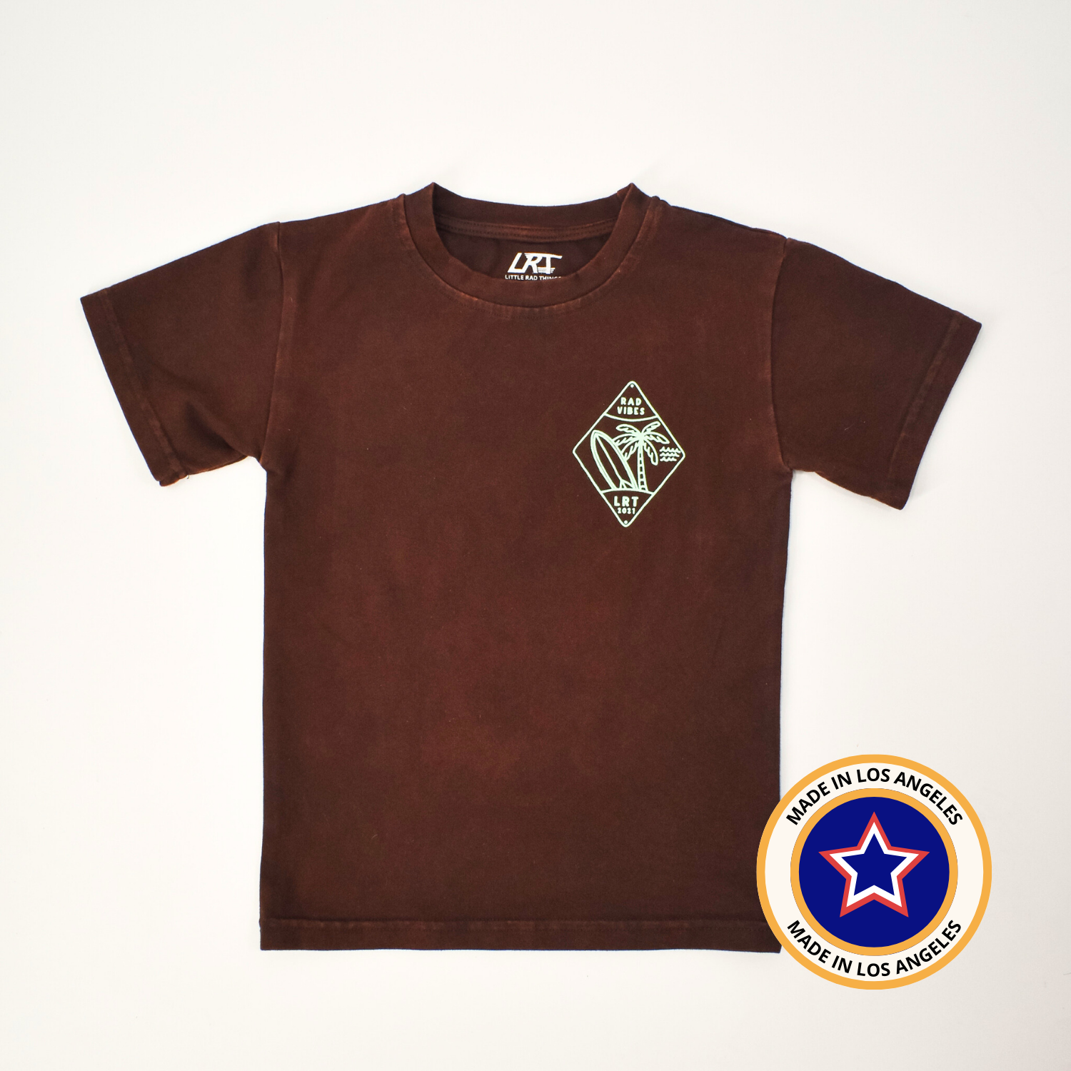 COCOA BEACH TEE - DARK BROWN MODERN AND TRENDY