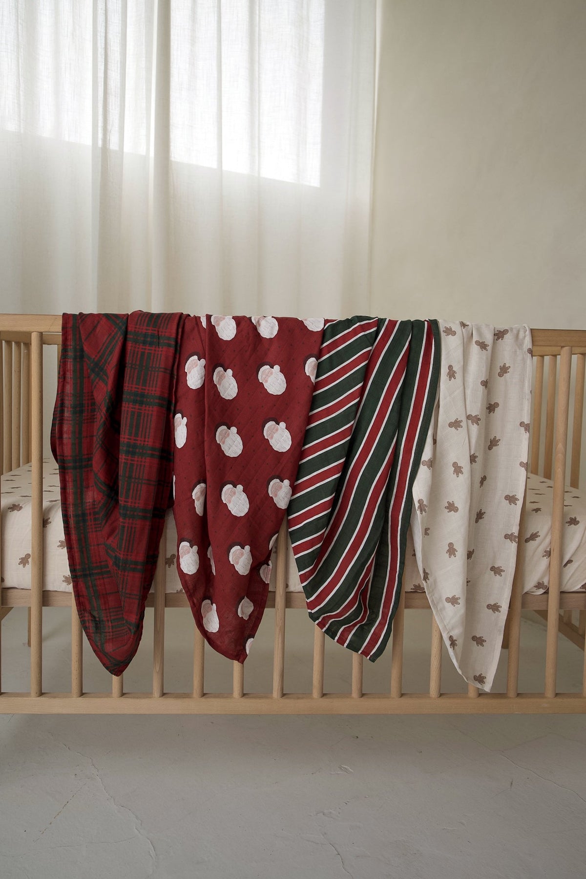 Muslin Swaddle | Holiday Stripe