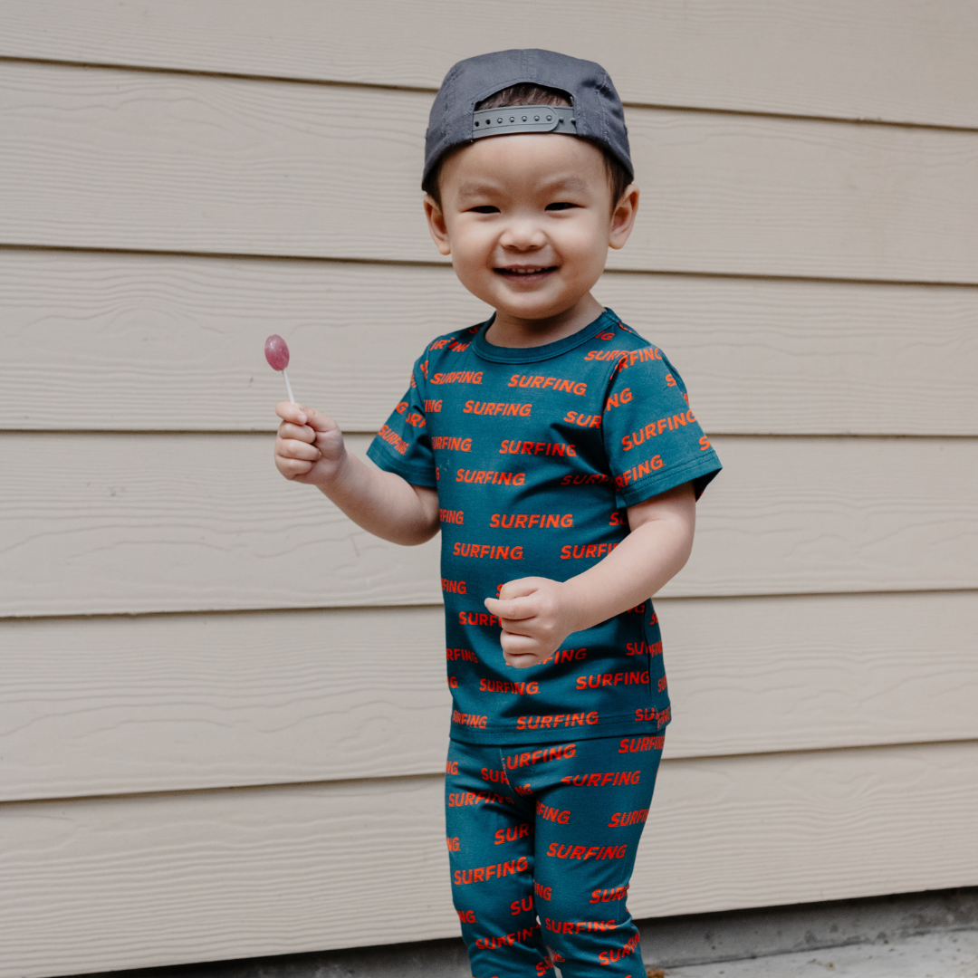 Pipeline Dreams - One Piece Sleepwear - Little Rad Things - Pajamas For Toddlera