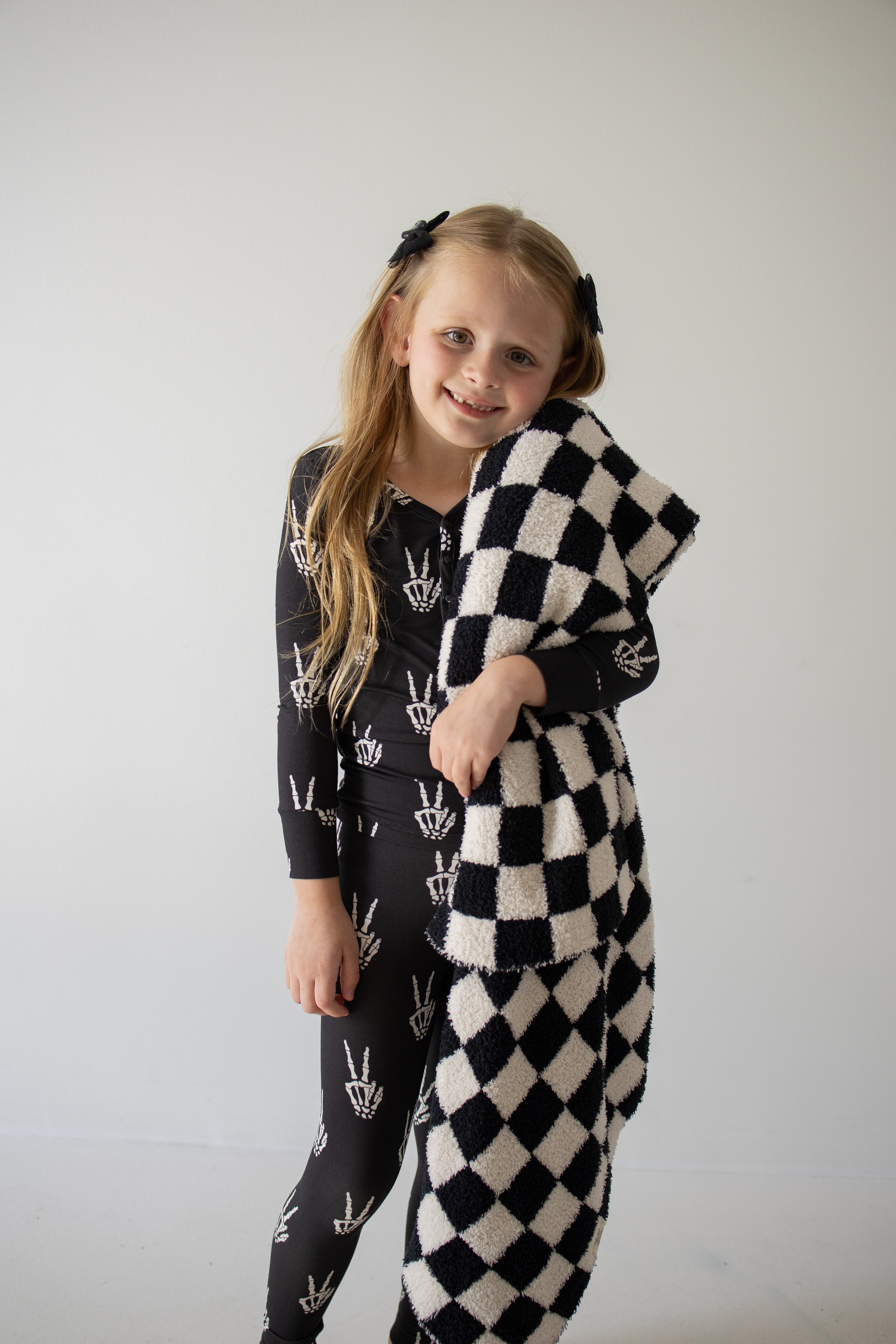 PRE-ORDER ships October 9th |Bamboo Two Piece Pajamas | Midnight Skelly