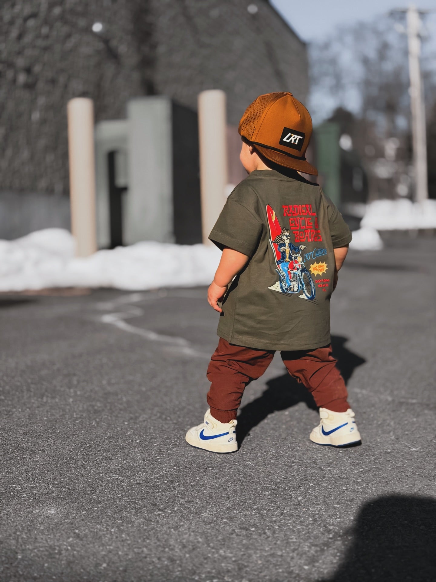 RADICAL CYCLE AND BOARDS TEE - CYPRESS