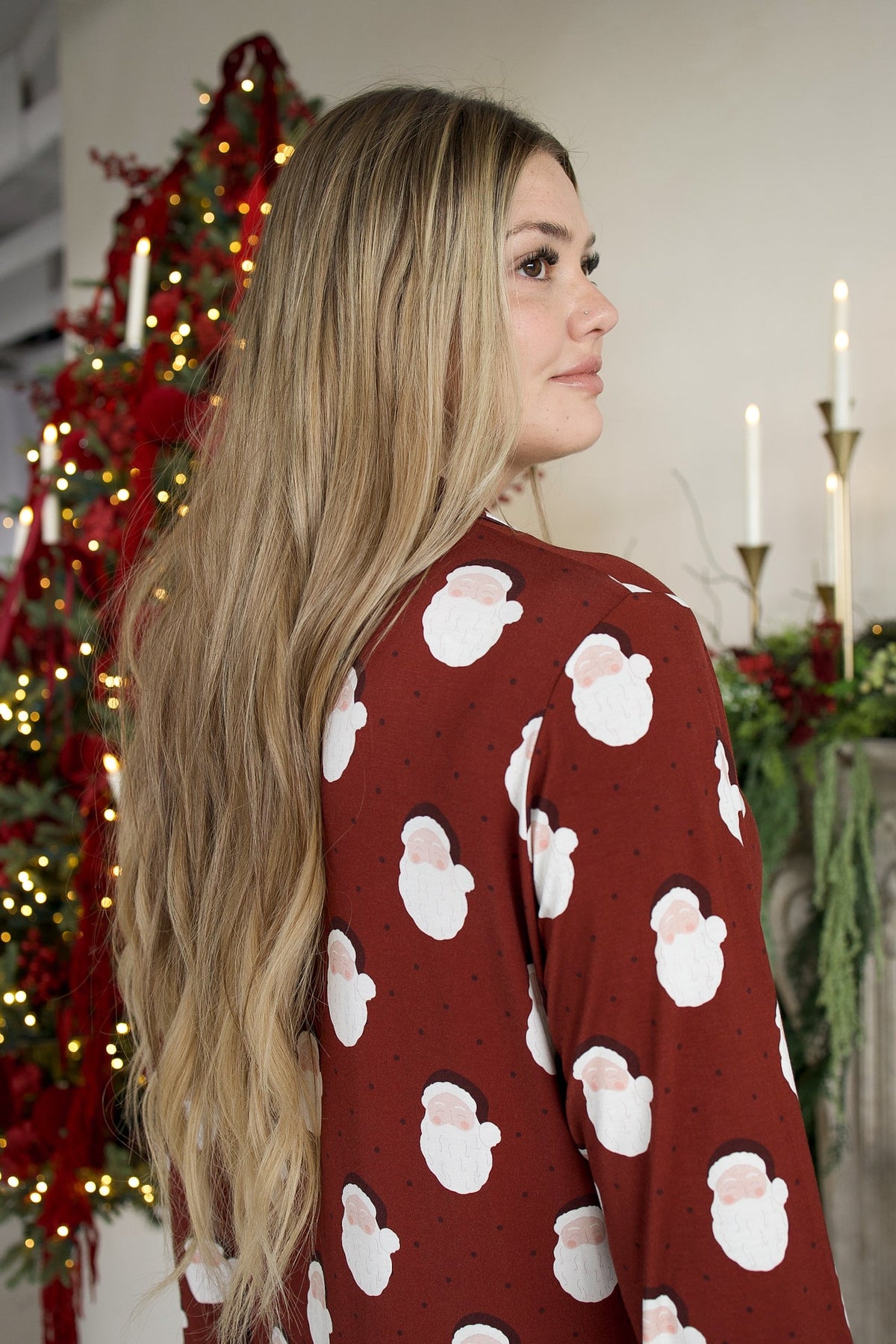 Women's Bamboo Sleeping Dress | Vintage Santa