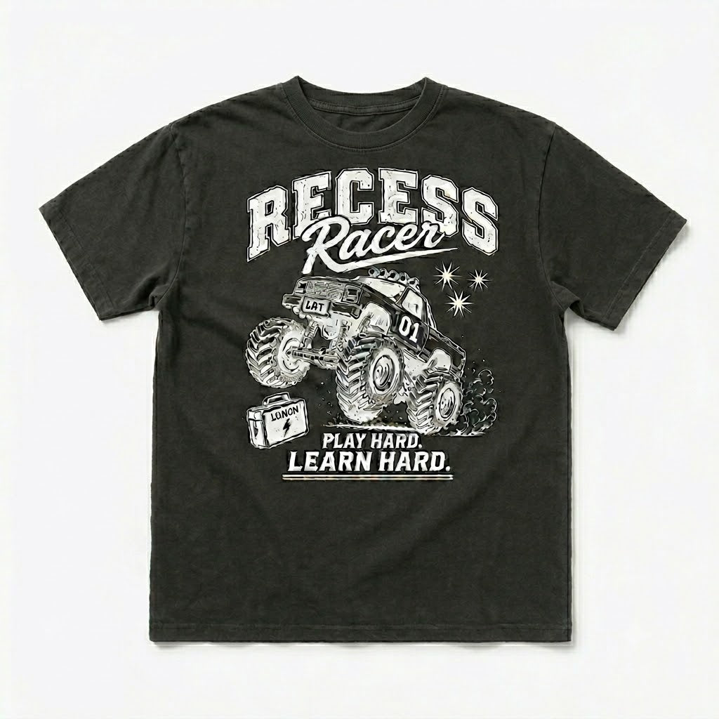 RECESS RACER - VINTAGE BLACK (FRONT PRINT)