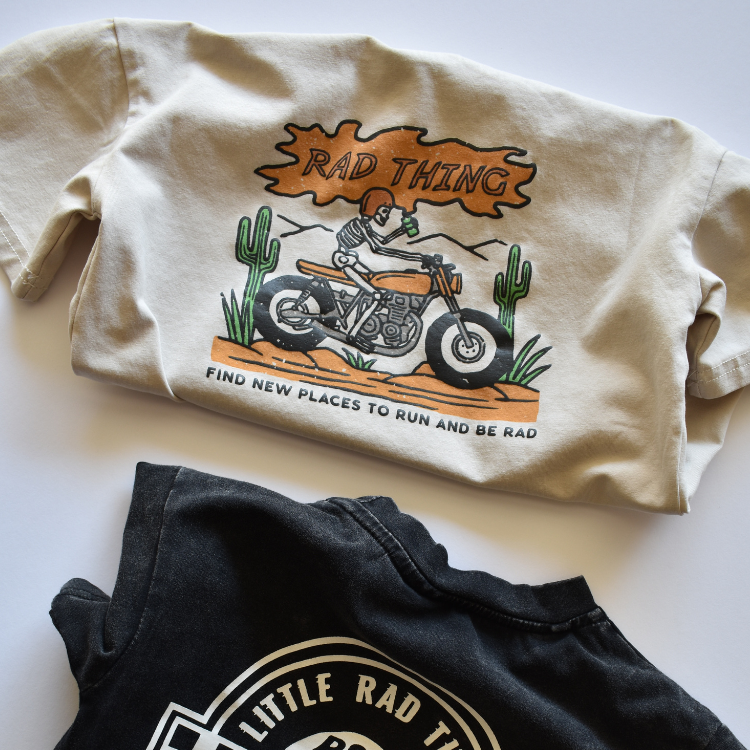 WHERE THE RAD THINGS ARE TEE - VINTAGE BIEGE