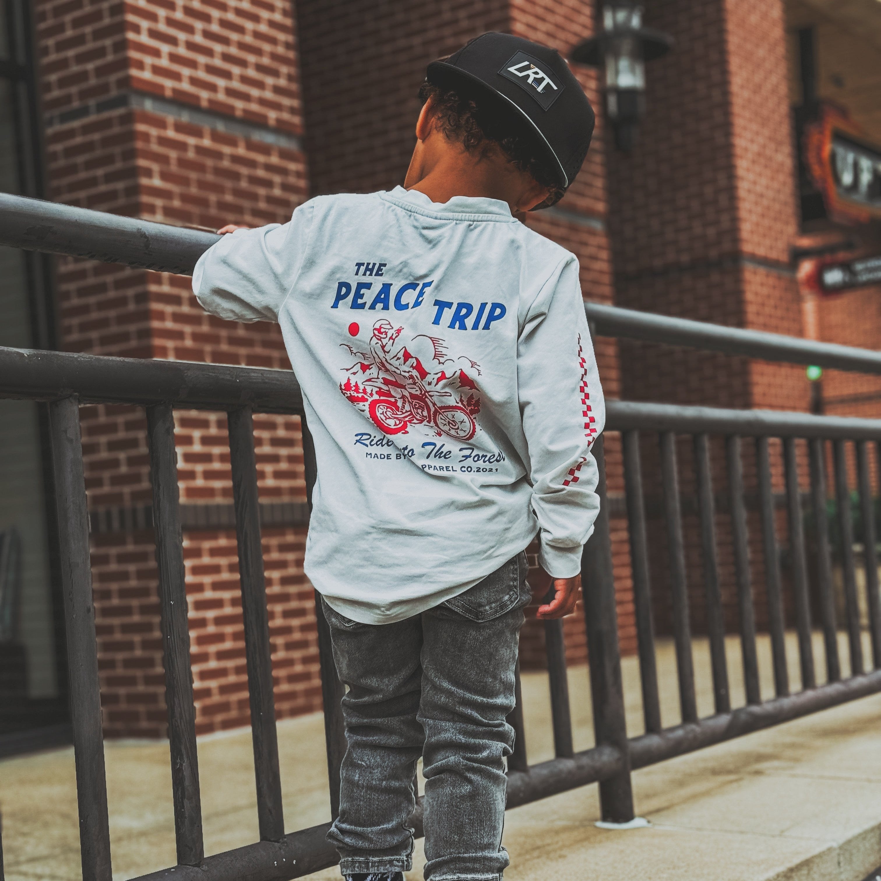 THE PEACE TRIP LONG SLEEVE TEE - VINTAGE WHITE