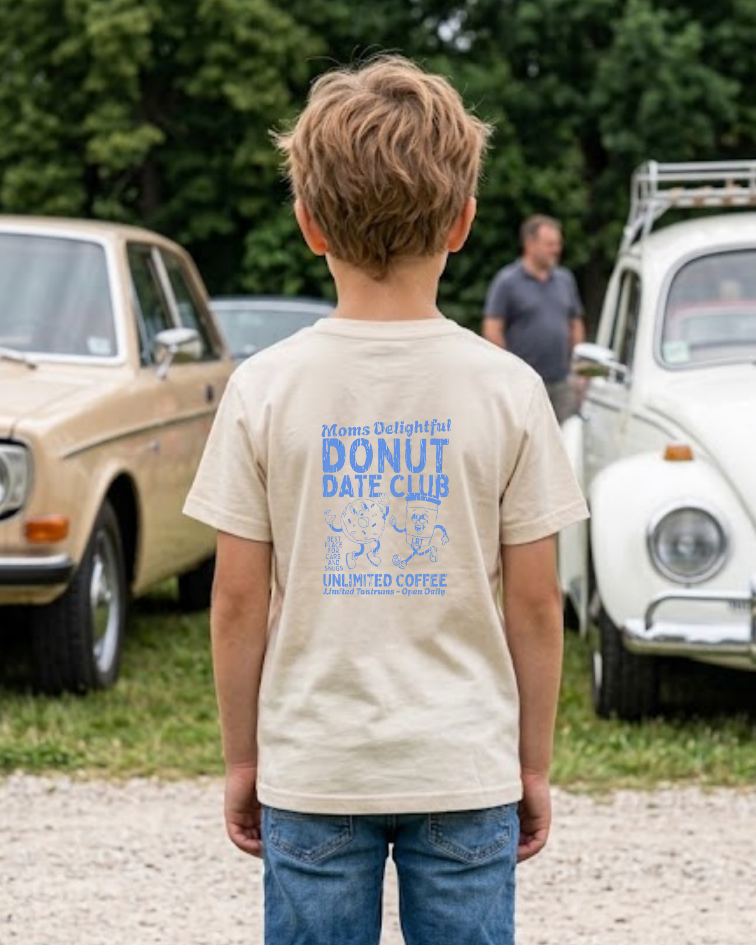 MOMS DONUT DATE CLUB TEE - CREAM
