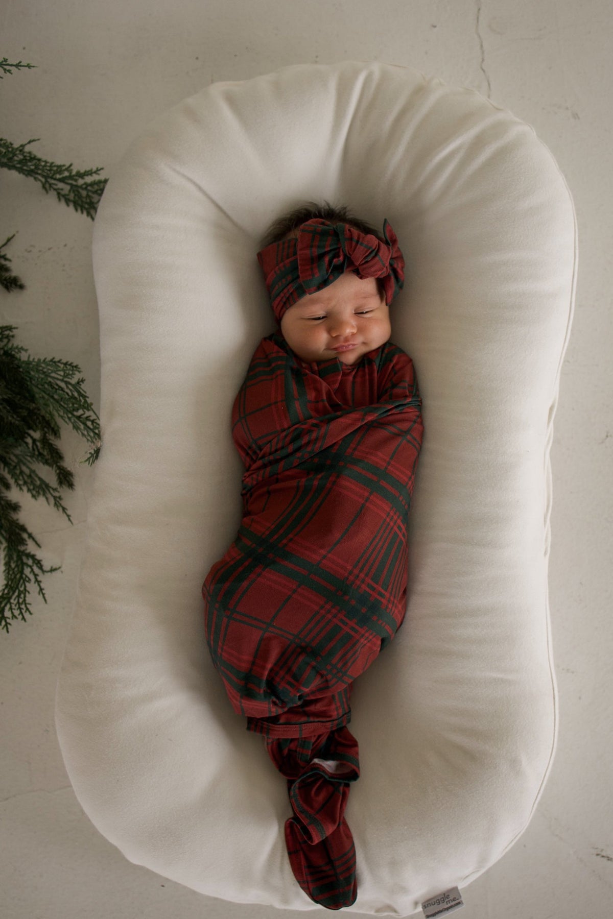 Bamboo Swaddle | Christmas Plaid
