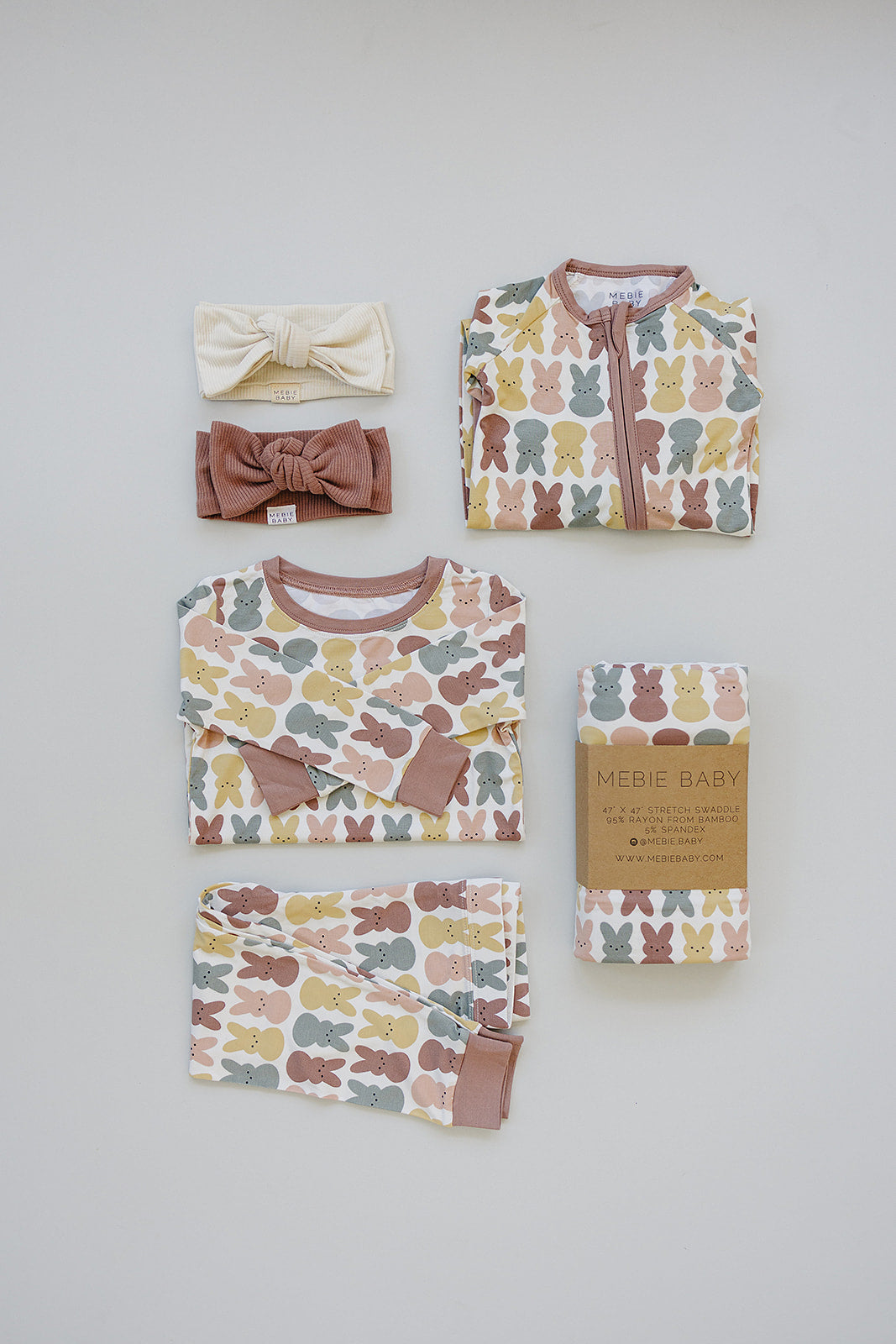 Dusty Rose Peep Bamboo Zipper