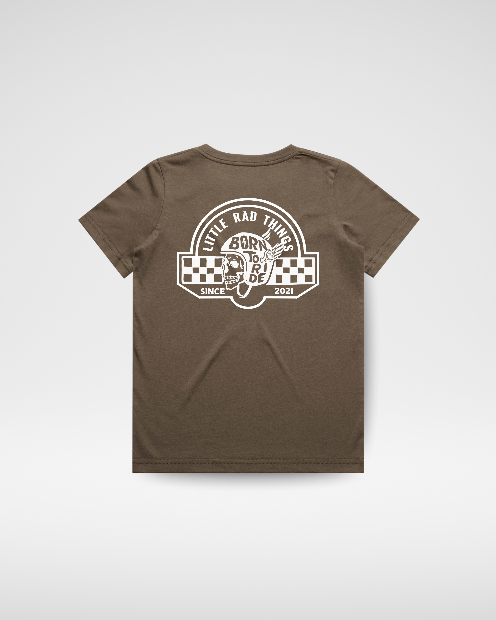 TIL DEATH DO WE RIDE TEE - BROWN