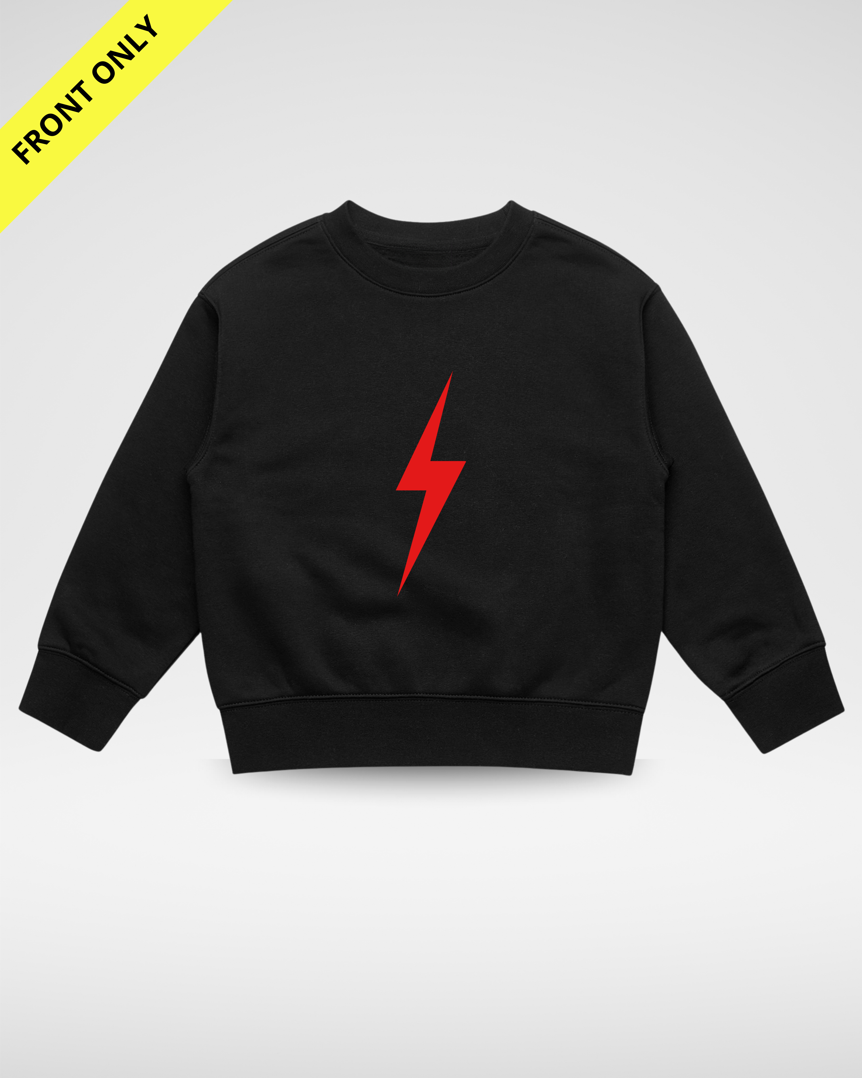 CRIMSON BOLT CREWNECK - BLACK
