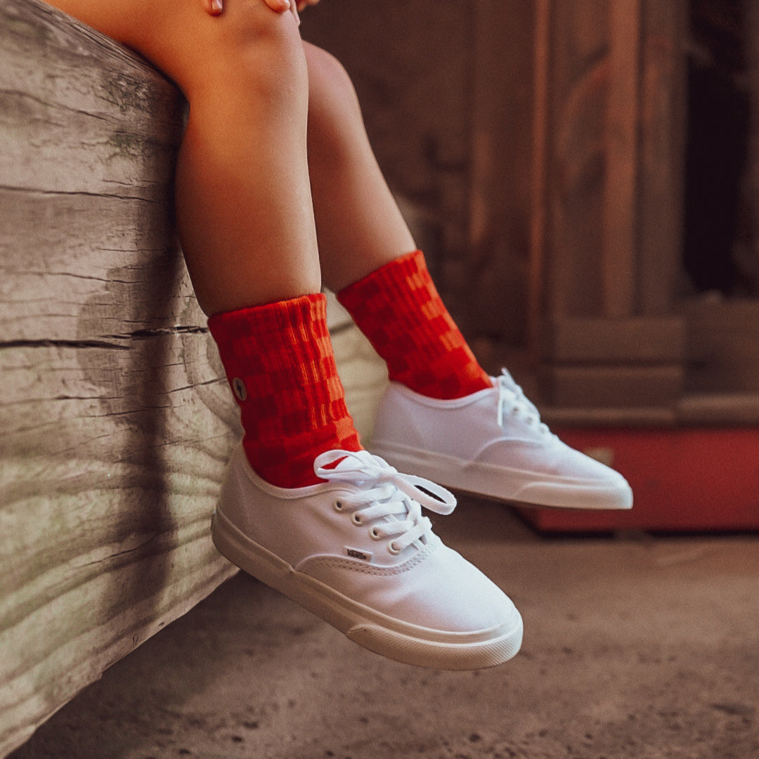 Little Rad Things Retrograde Socks. Modern apparel for rad kids. Trendy Clothing. 