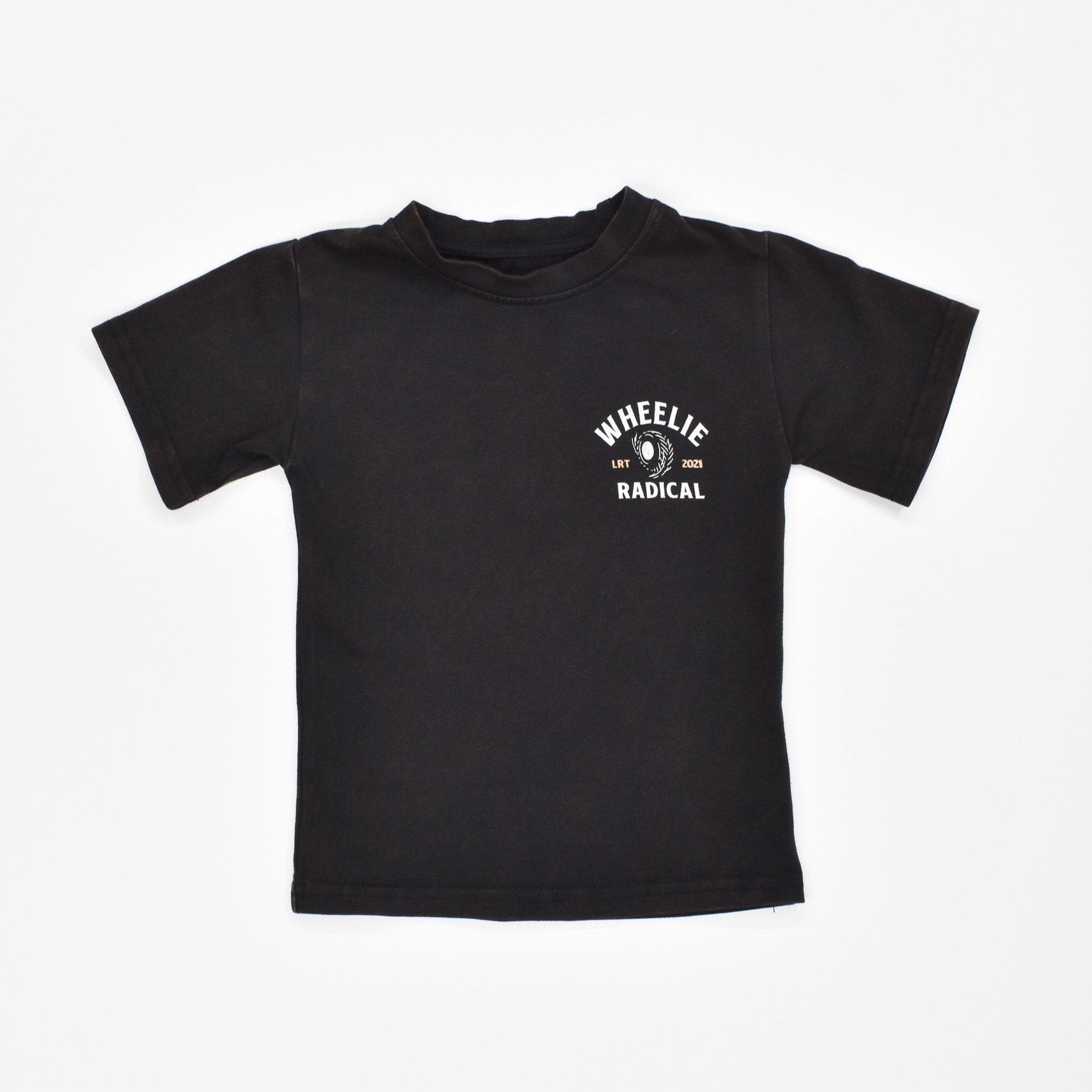 Vintage-inspired rad clothes for kids, eco-friendly and durable, Wheelie Radical Tee Little Rad Things Apparel