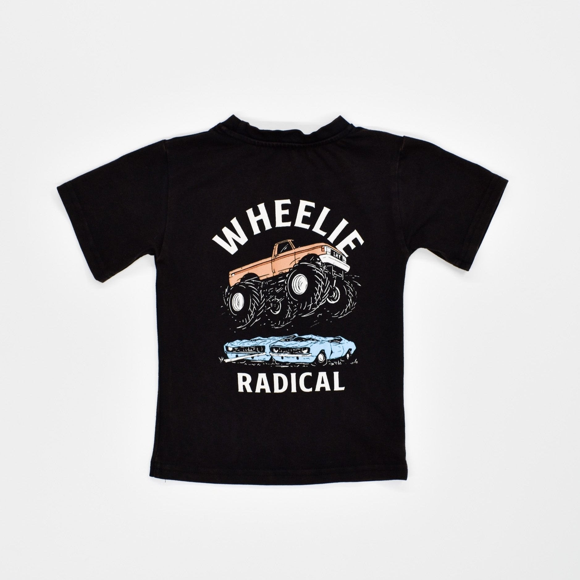 Vintage-inspired rad clothes for kids, eco-friendly and durable, Wheelie Radical Tee Little Rad Things Apparel