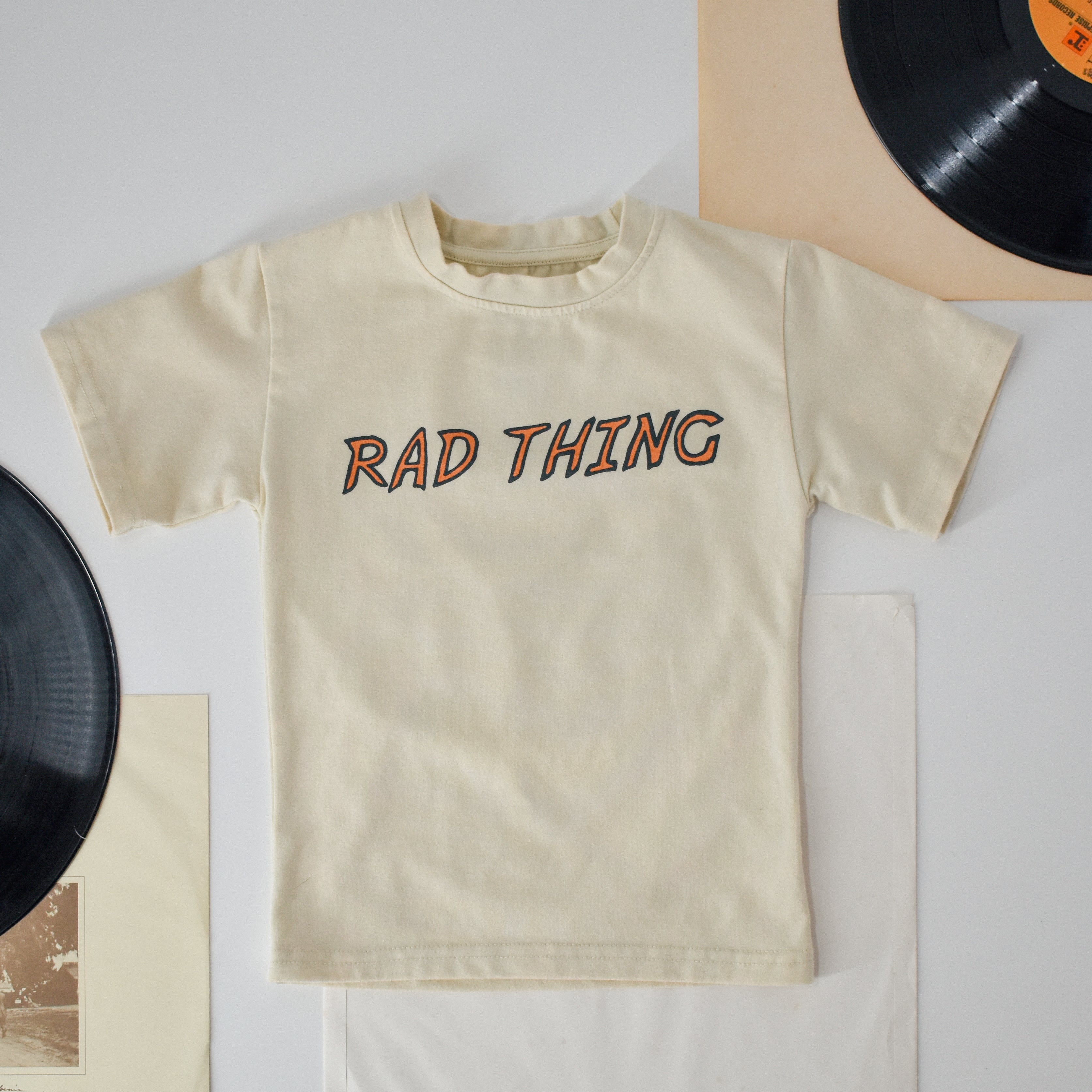 Vintage Retro Clothes For Toddlers Little Rad Things Where The Rad Things Are Sustainable Eco-Friendly Graphic Tee.