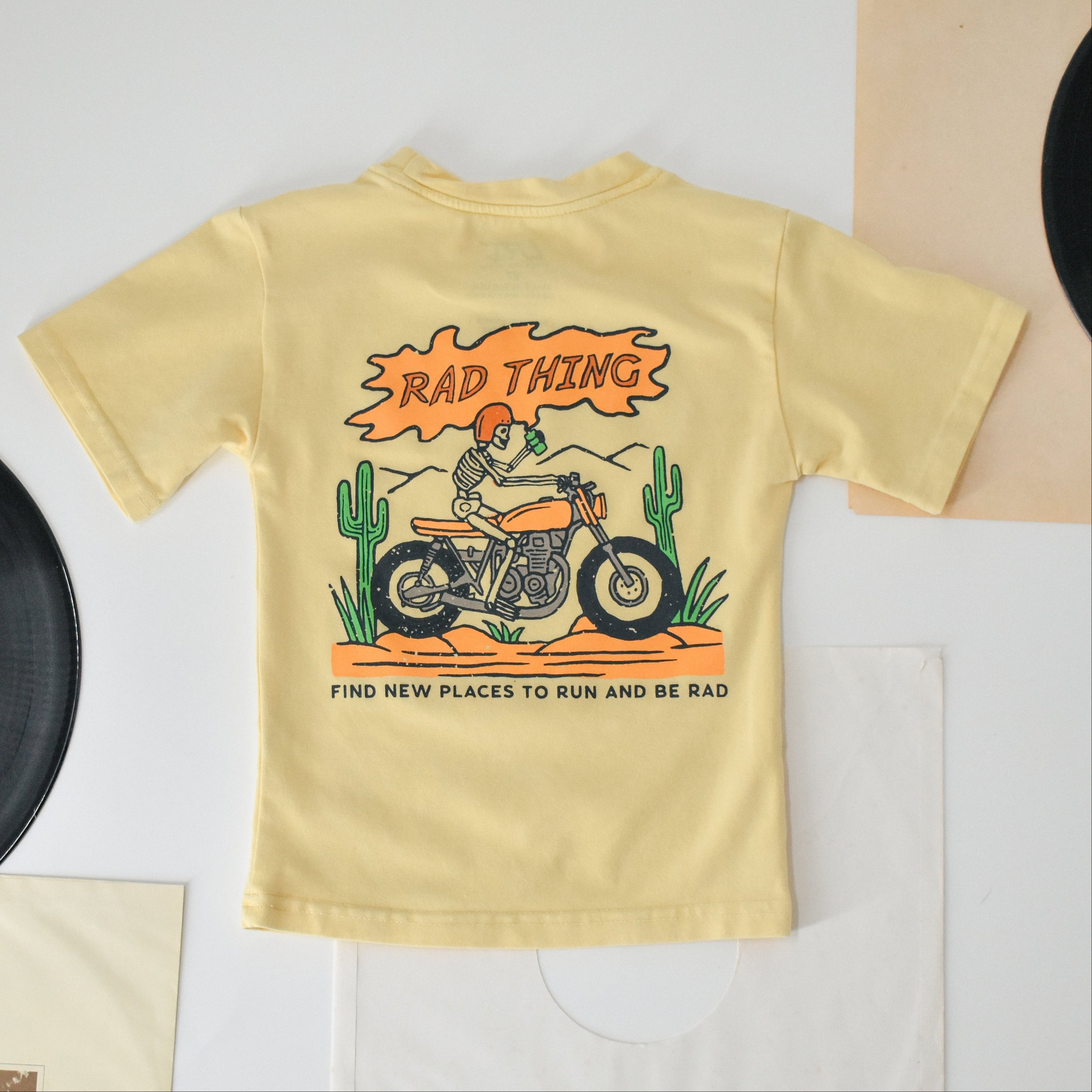 Vintage Retro Clothes For Toddlers Little Rad Things Where The Rad Things Are Sustainable Eco-Friendly Graphic Tee.