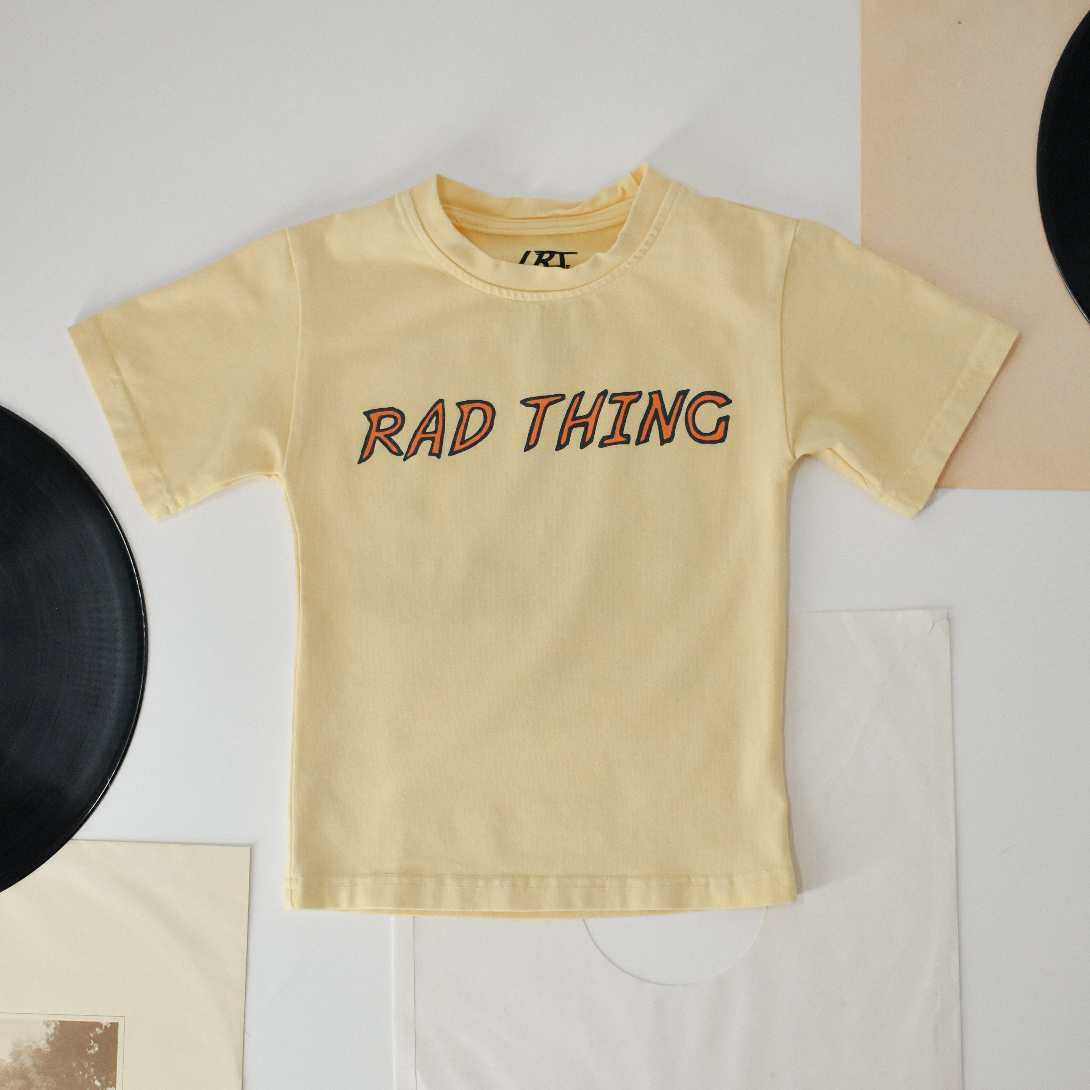 Vintage Retro Clothes For Toddlers Little Rad Things Where The Rad Things Are Sustainable Eco-Friendly Graphic Tee.