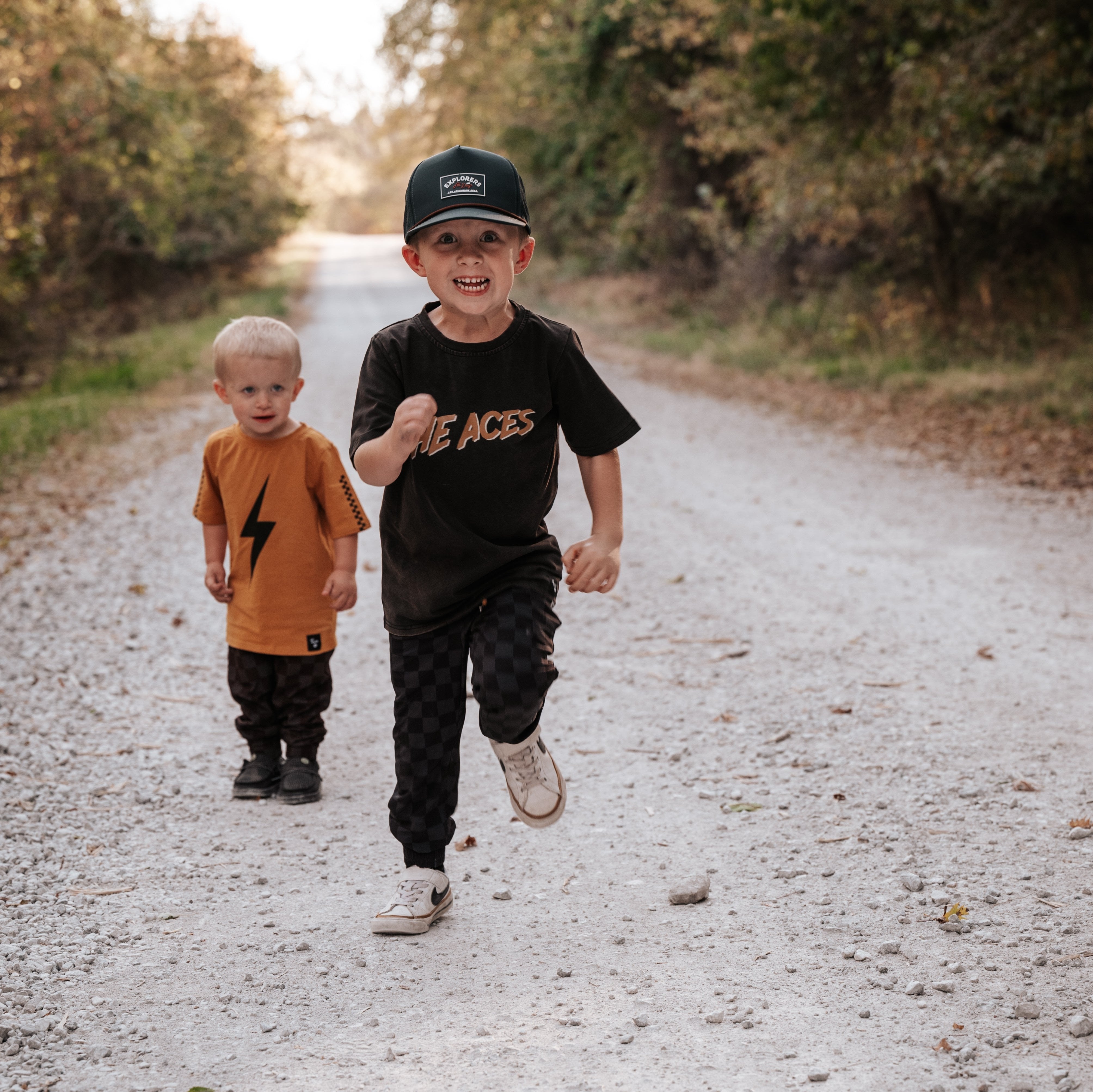 Vintage-inspired Explorer Waterproof Snapback for boys, eco-friendly and durable Little Rad Things