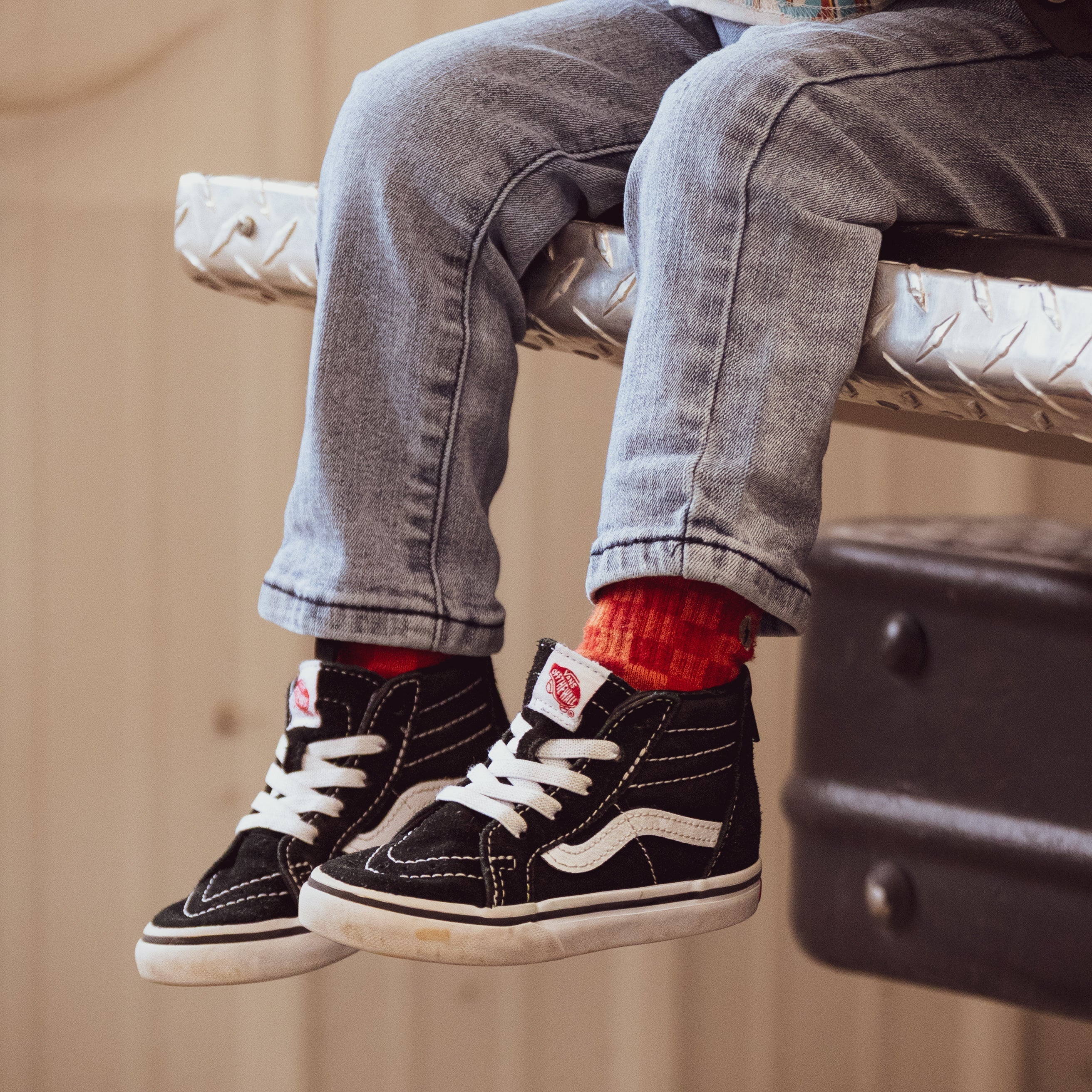 Little Rad Things Retrograde Socks. Modern apparel for rad kids. Trendy Clothing. 