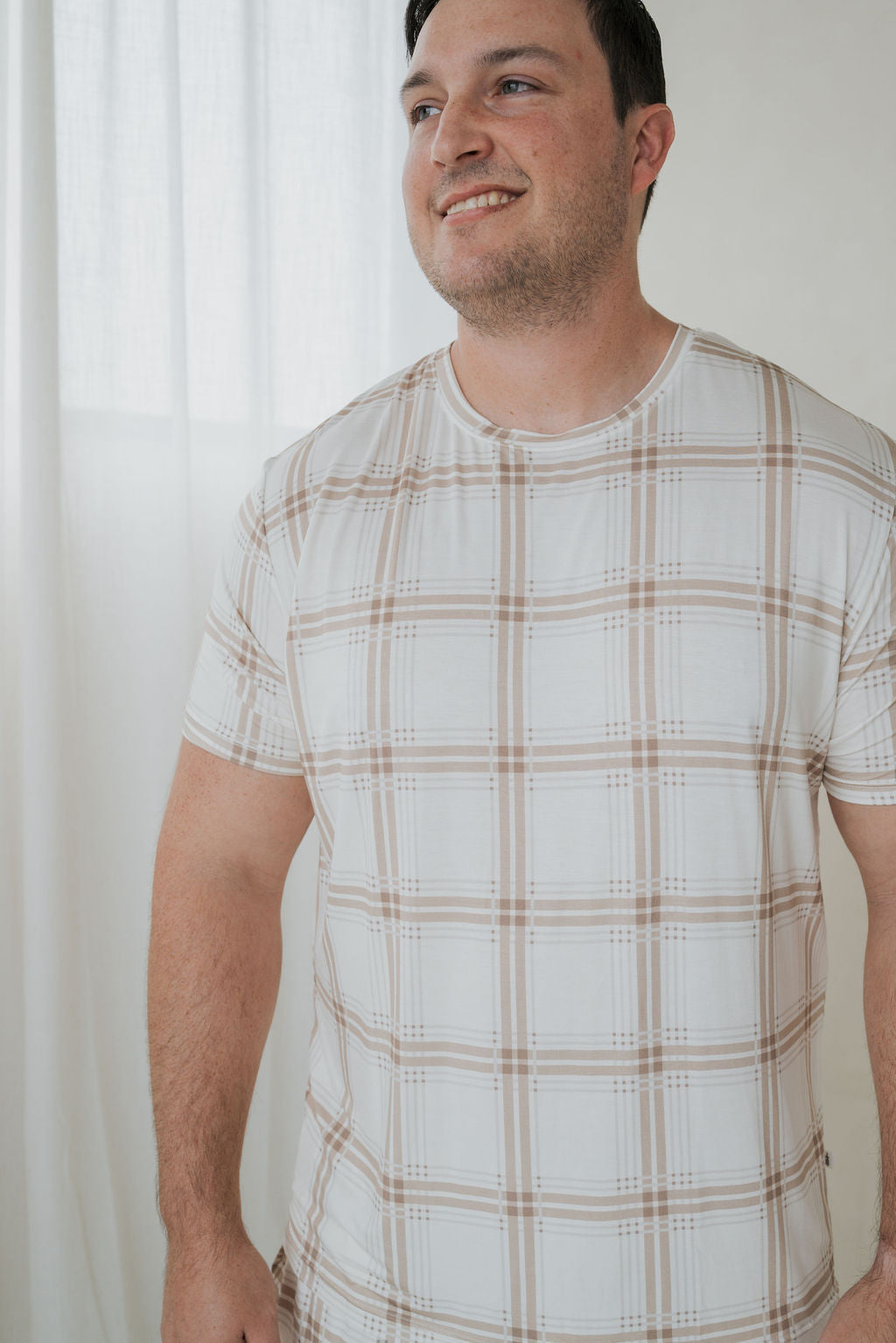 Men's Short Sleeve Pajamas | Ellis Plaid