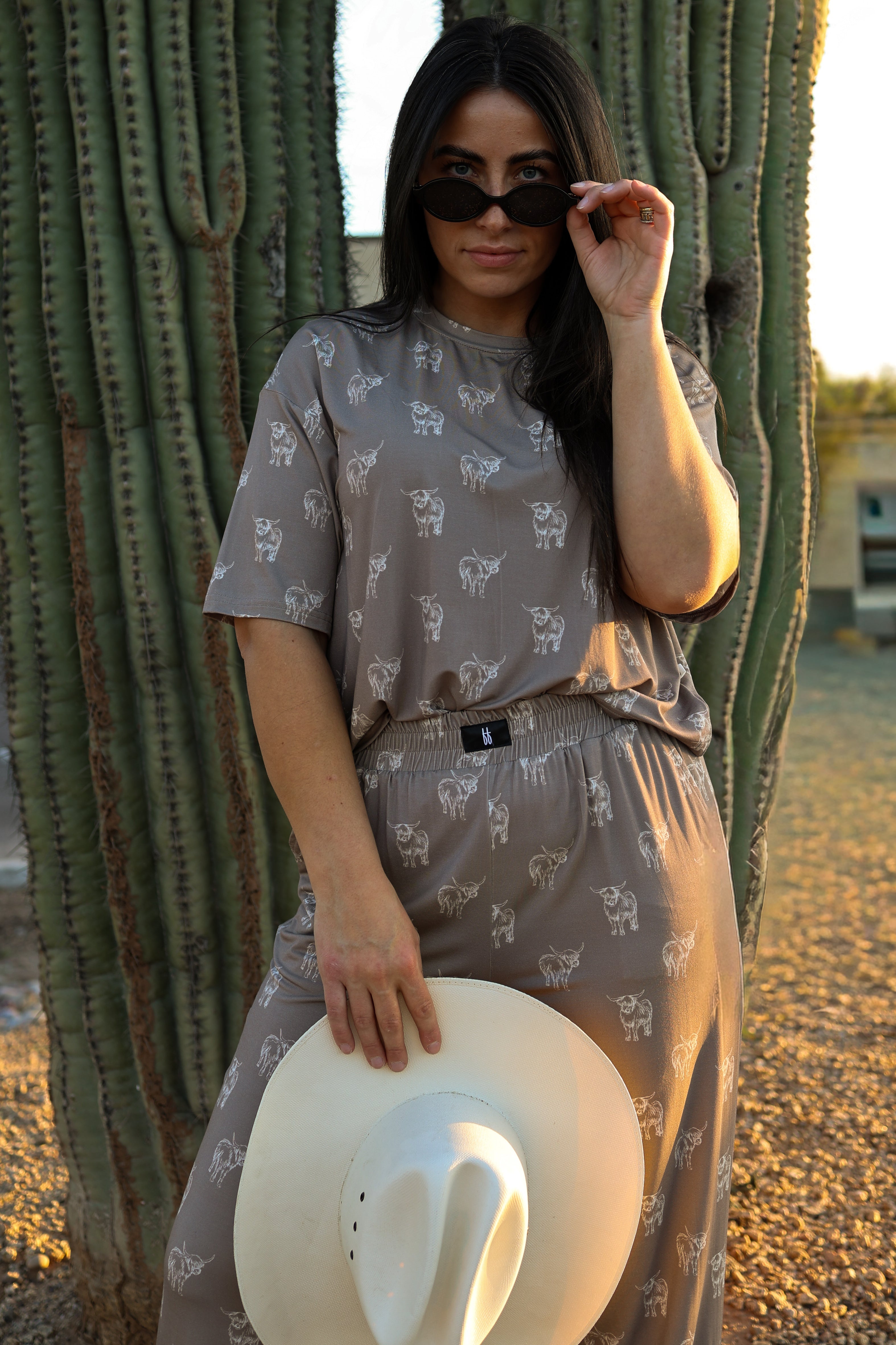 Women's Boxy Tee Lounge Set | Highland