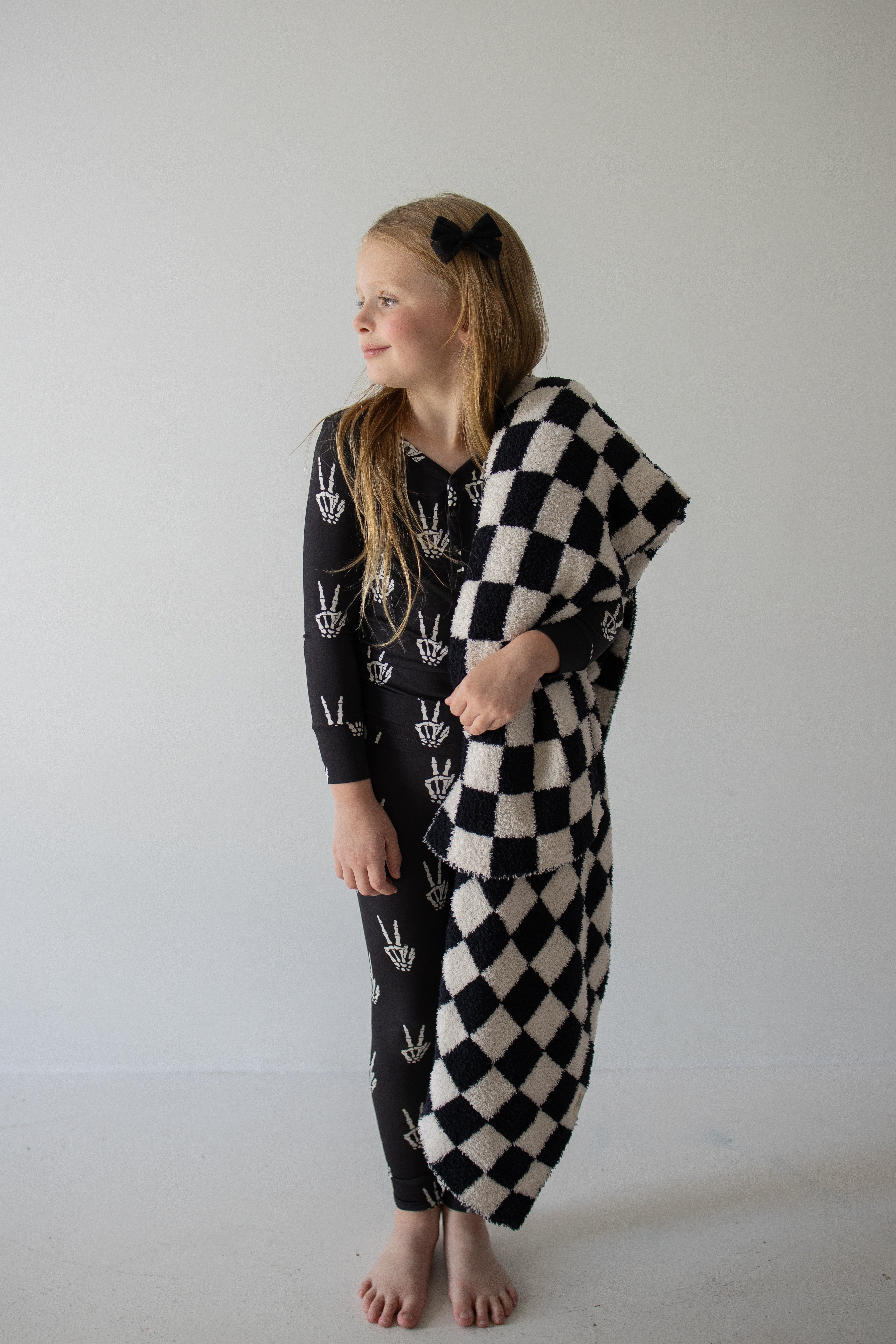 PRE-ORDER ships October 9th |Bamboo Two Piece Pajamas | Midnight Skelly