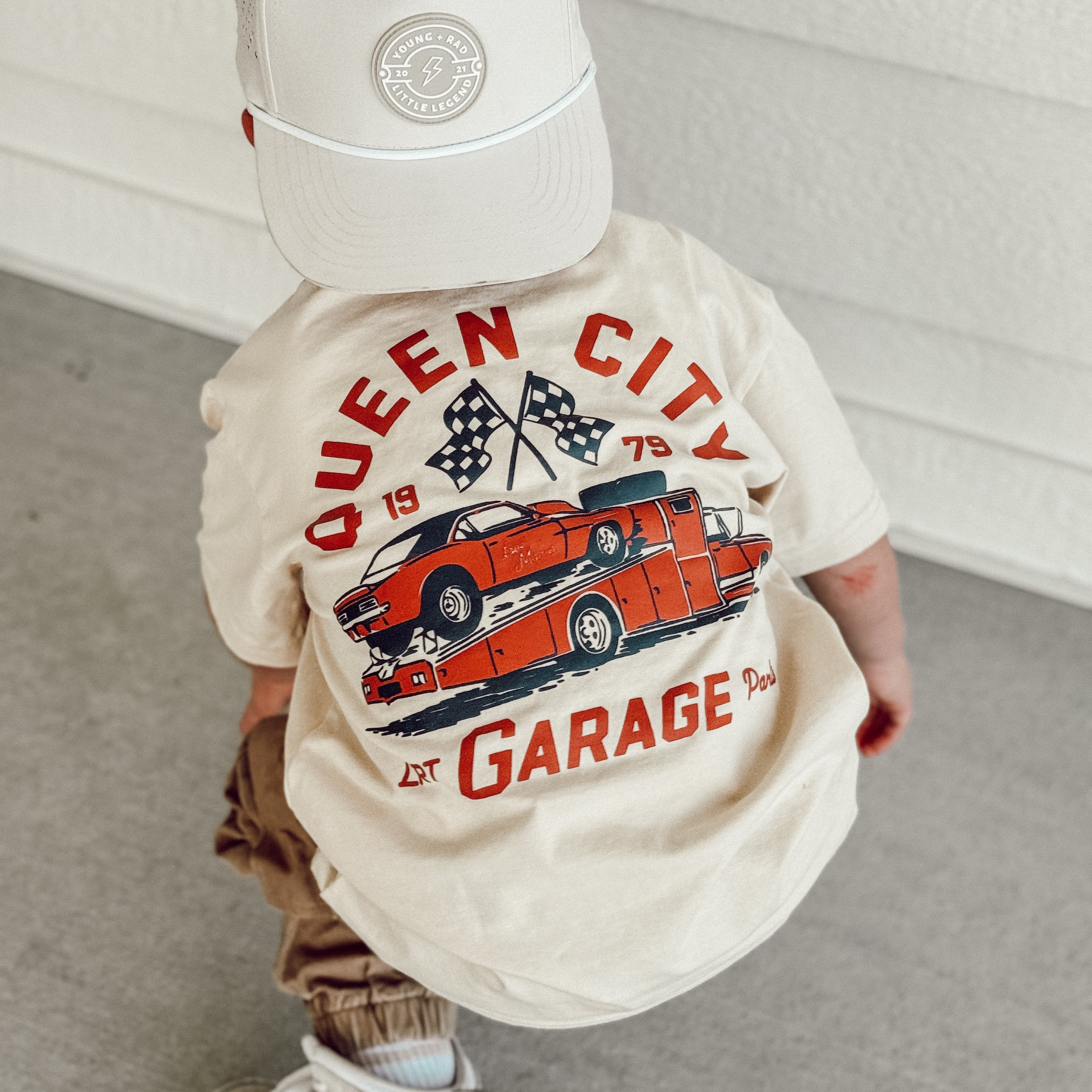 Cool boys' outfits for active kids Little Rad Things Queen City Garage Tee 