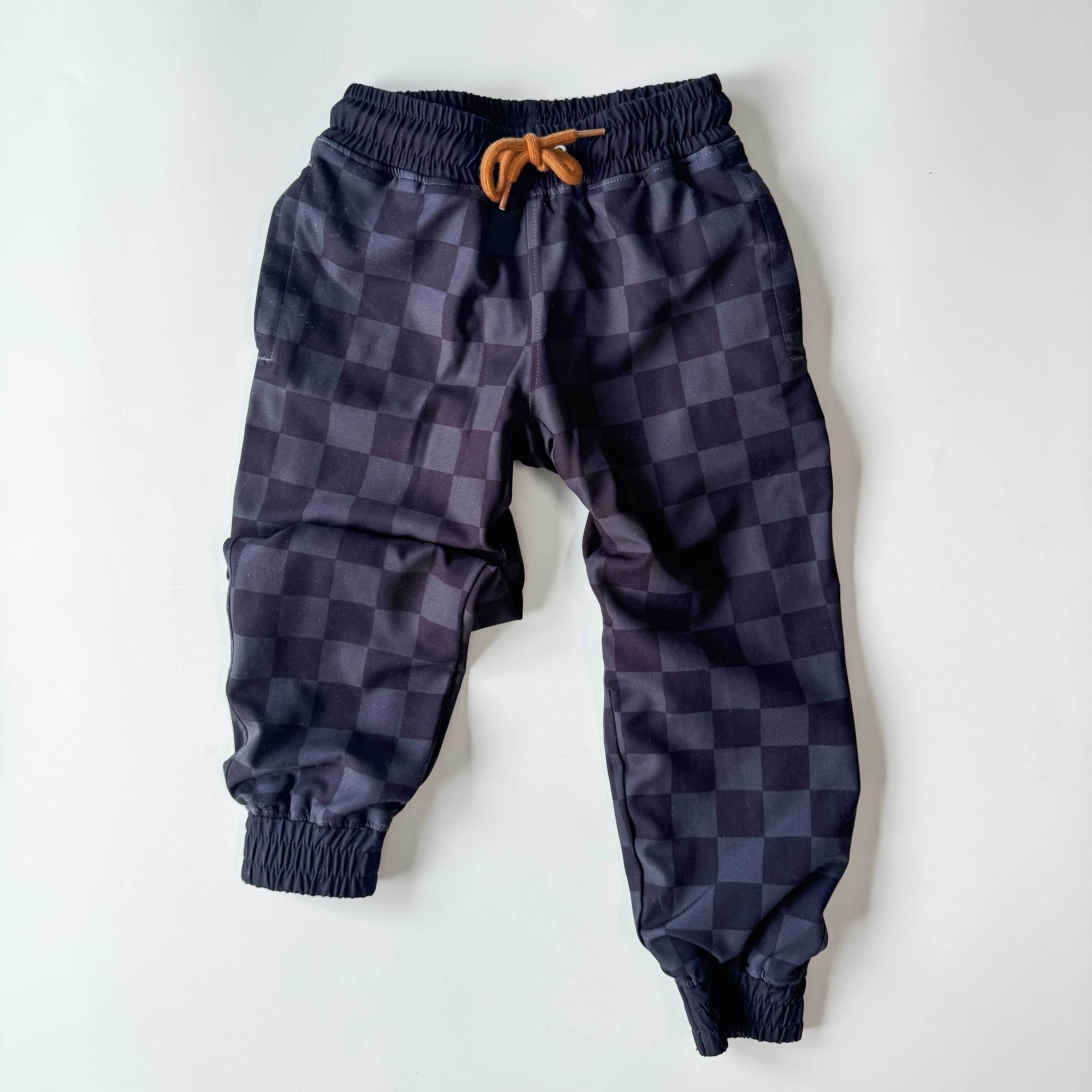 Chequered joggers online