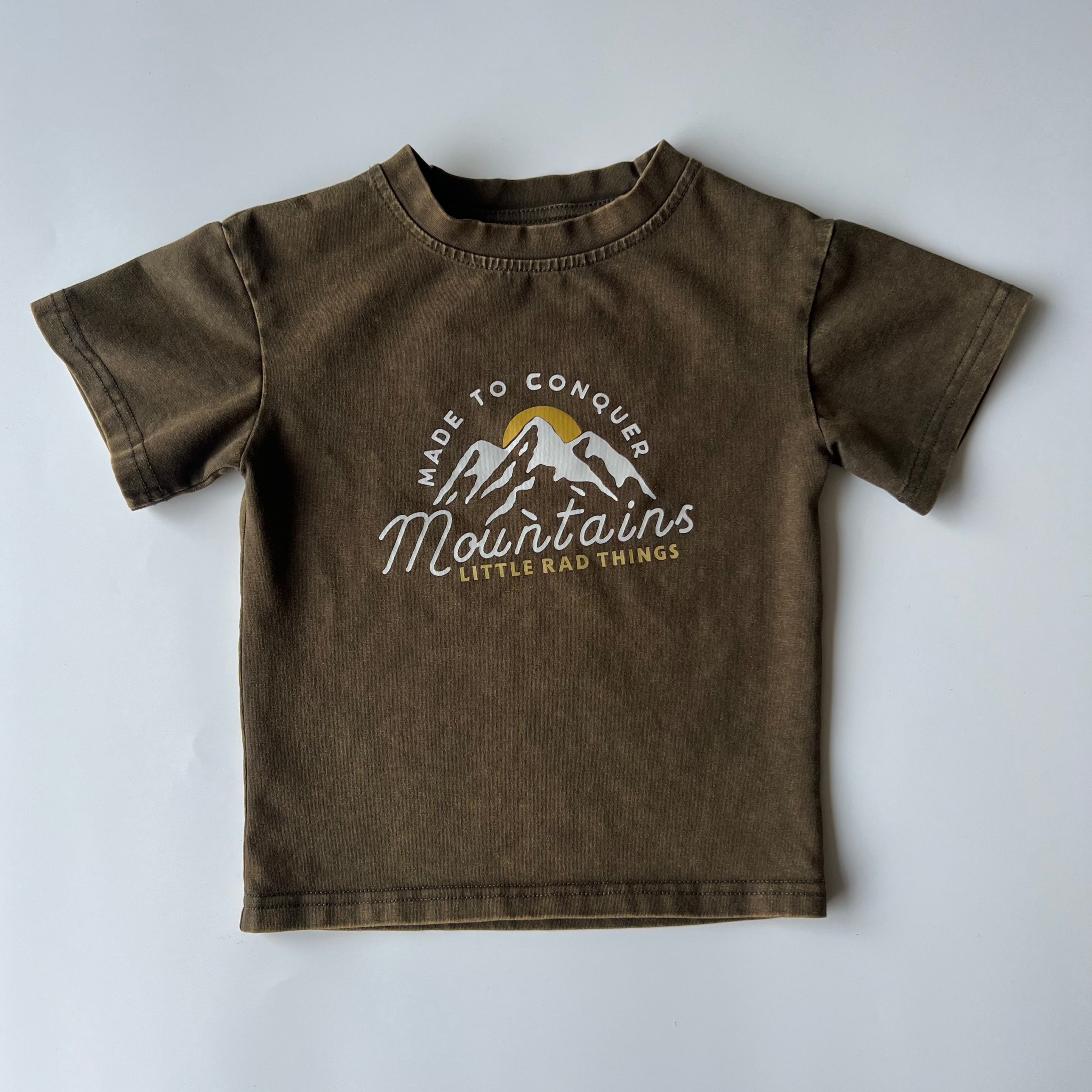 MADE TO CONQUER TEE - VINTAGE MOSS GREEN