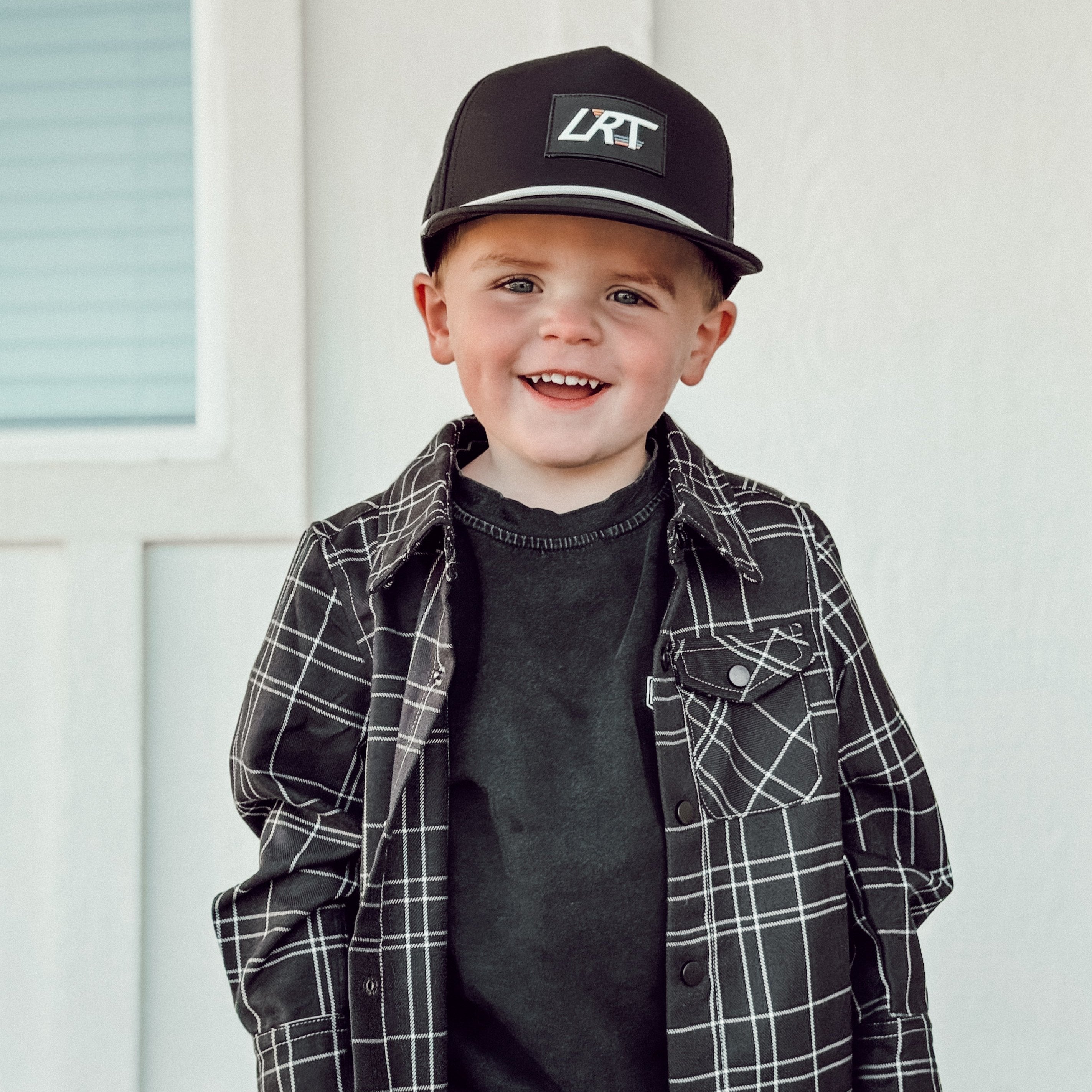 Kids Flip Side flannel for boys, eco-friendly with vintage-inspired style