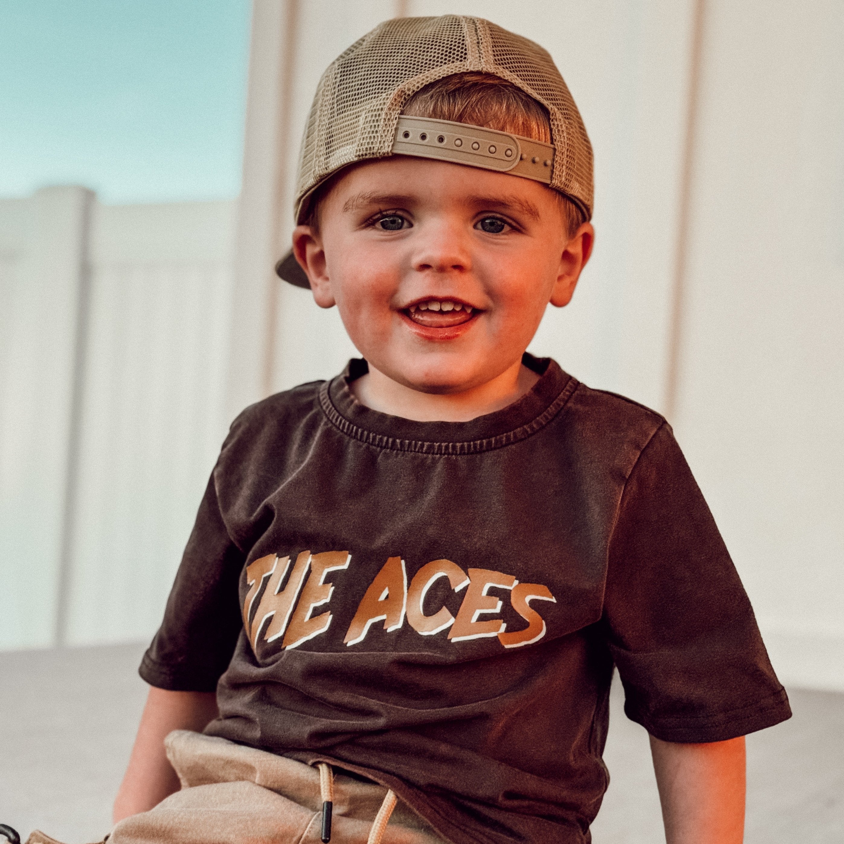 Vintage-inspired The Limited Edition Aces Tee for boys, eco-friendly and durable Little Rad Things