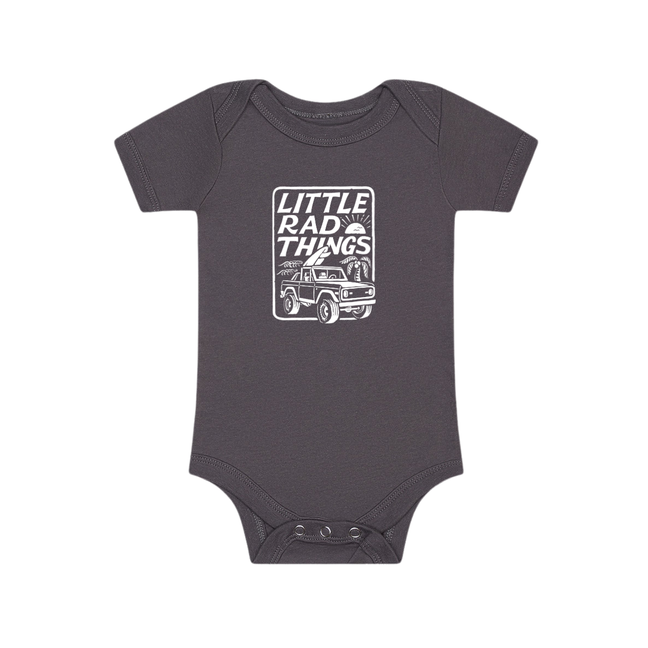 THE BRONCO LRT ONESIE - GREY Modern and Trendy apparel for kids rad and young