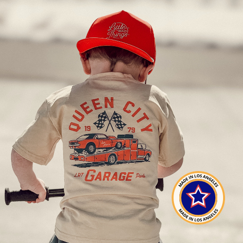 Vintage Retro Clothes For Toddlers Little Rad Things Where The Rad Things Are Sustainable Eco-Friendly Graphic Tee.