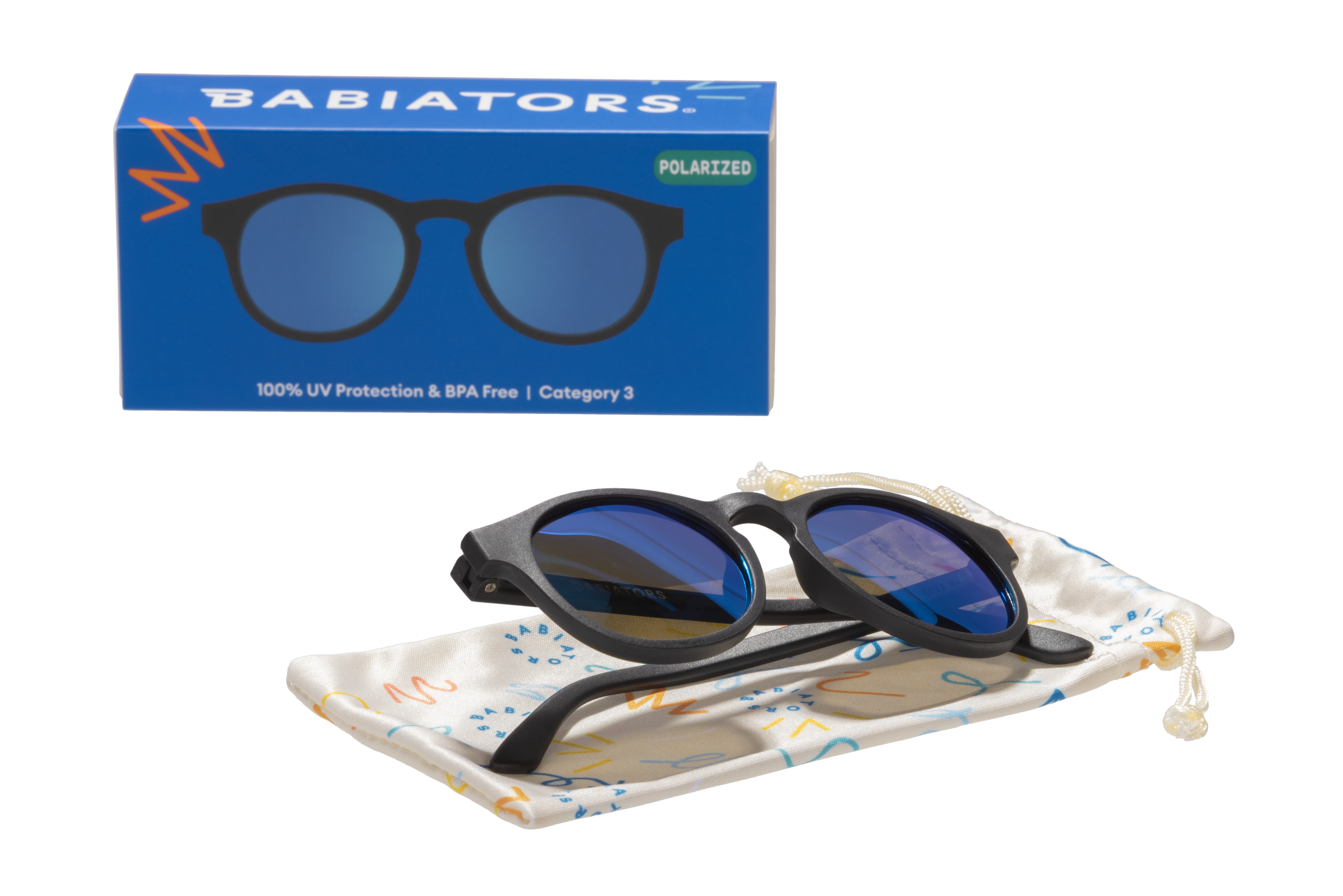 Jet Black Keyhole | Cobalt Polarized Lenses
